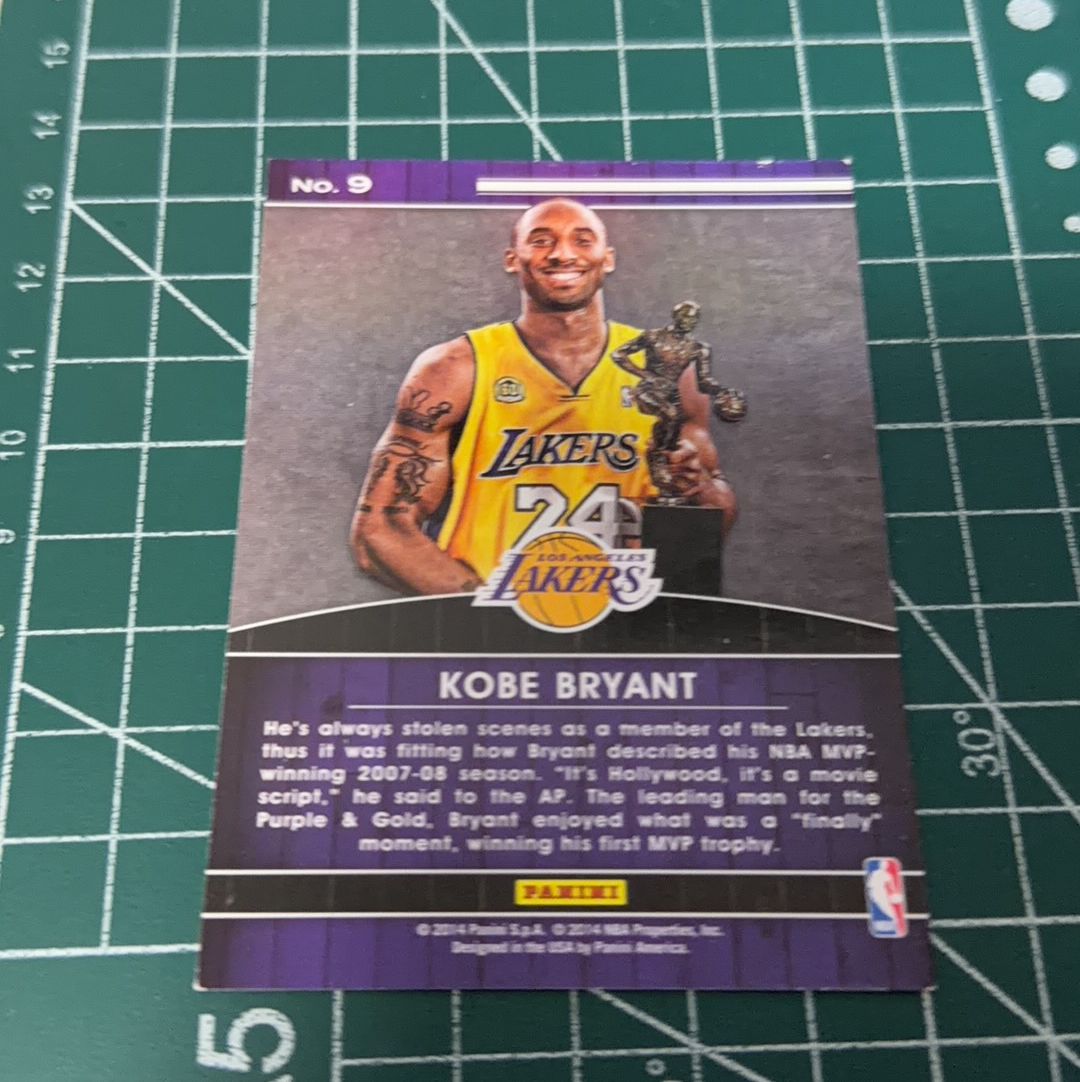 2014-15 Panini Americana Kobe Bryant S.p.a. 科比布莱恩特 KB 小飞侠 黑曼巴 07-08最有价值球员MVP捧杯特卡 荣誉特卡 十年老卡 稀有大比例