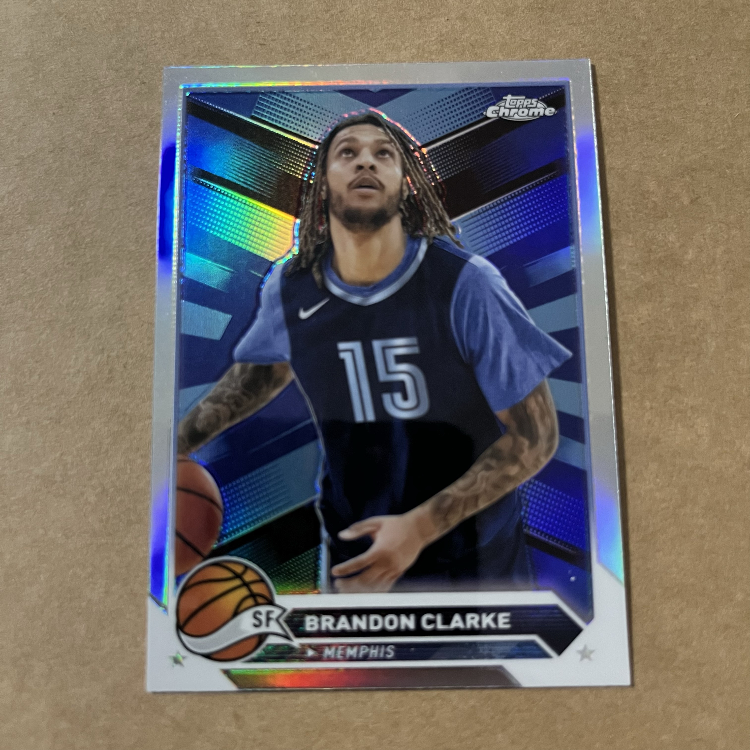 2024 Topps Chrome Brandon Clarke 【0手续费代卖】布兰登 克拉克 灰熊 银折 折射 热门球星 专收必备 凑套收藏 可累计#篮球卡