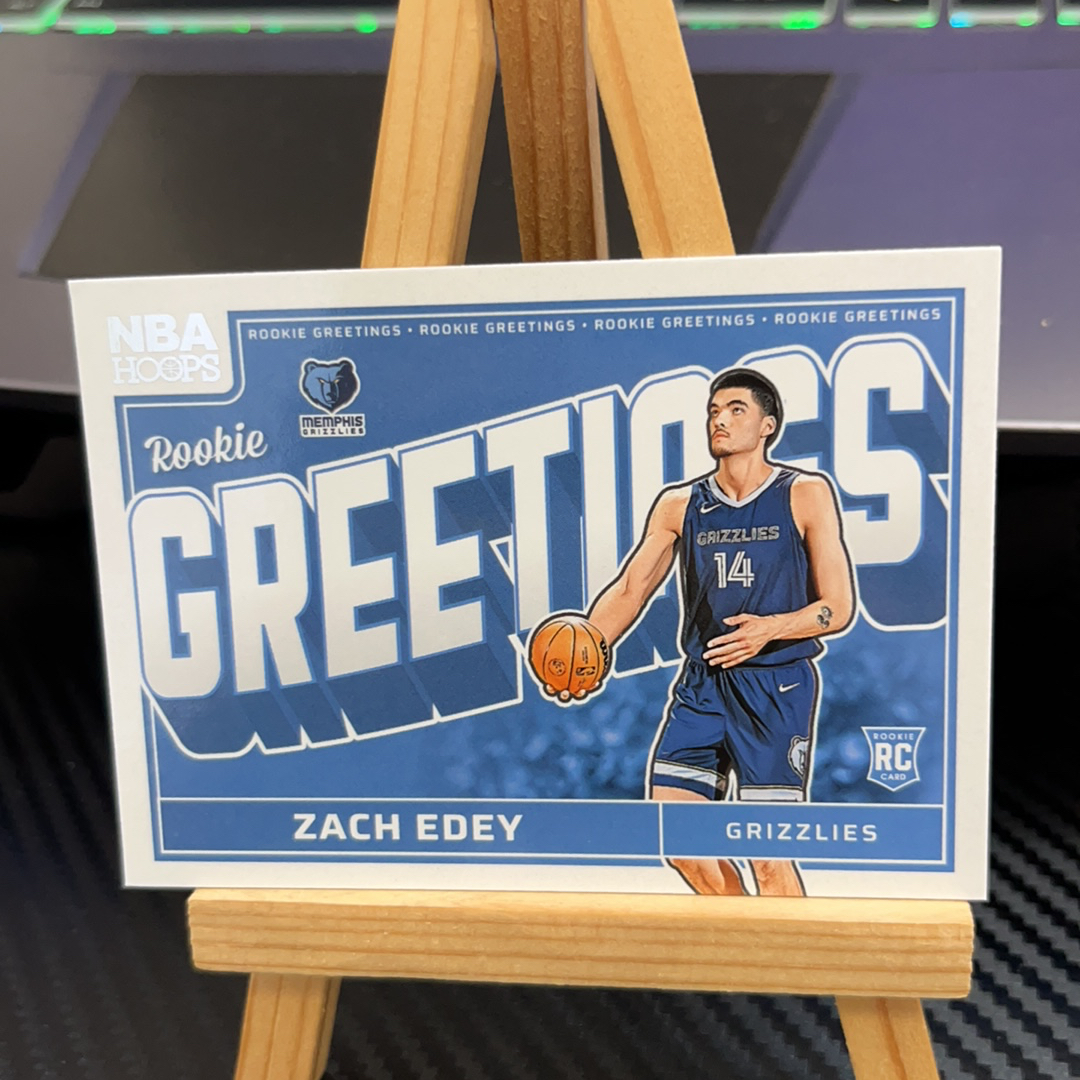 2024-25 Panini NBA Hoops Zach Edey RC 扎克 埃迪 灰熊 新秀 hoops系列 特卡 卡品如图 凑图必备 值得收藏!免费代卖!