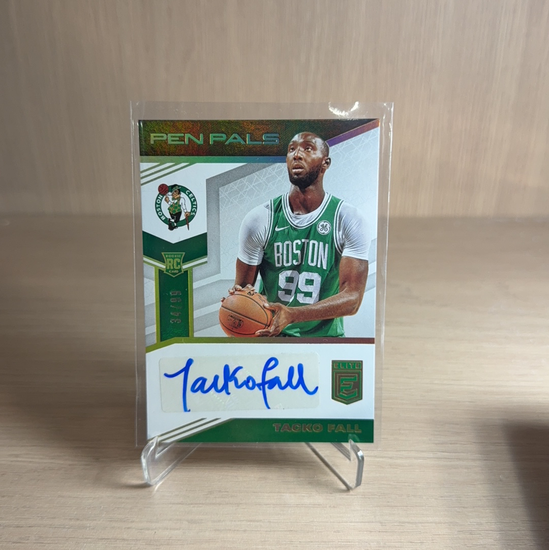 2019-20 Panini Elite Tacko Fall RC 凯尔特人 新秀 RC 塔克 法尔 /99编 带编 签字 贴签 折射 特卡 精英 卡品如图 值得收藏!!【免费代卖】