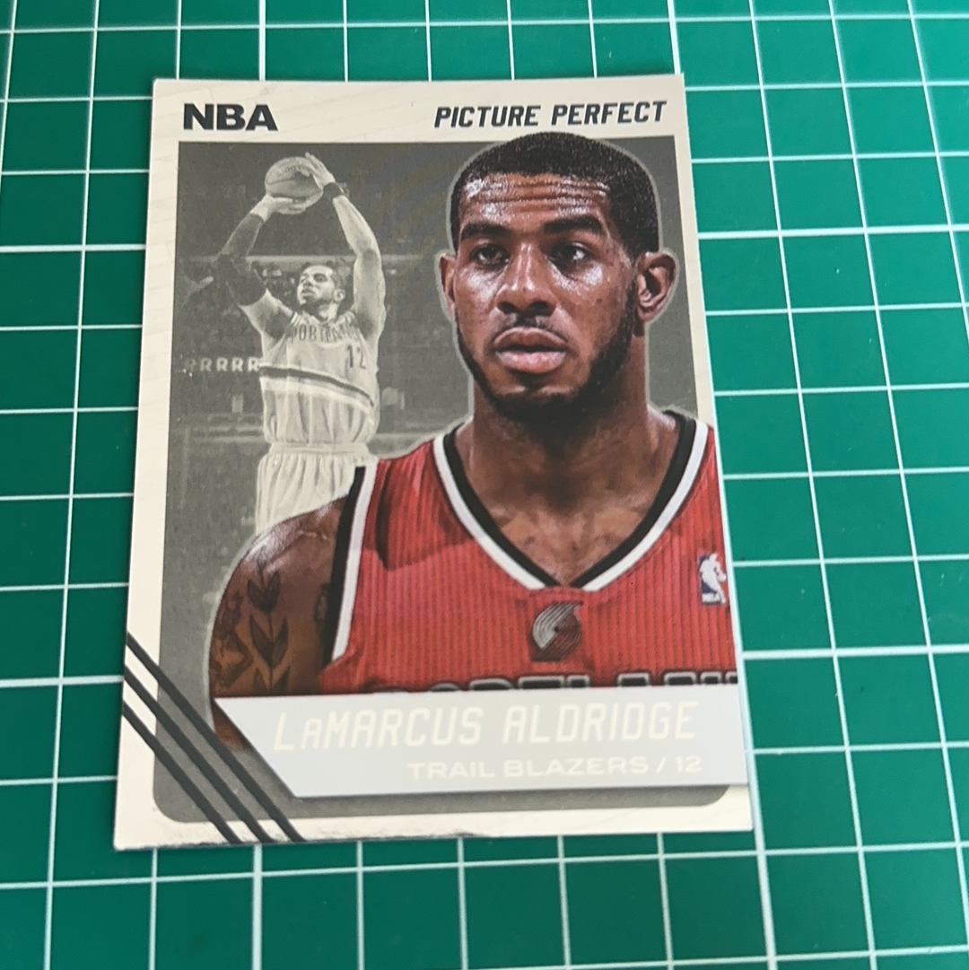 2014-15 Panini Americana LaMarcus Aldridge S.p.a. 拉马库斯阿尔德里奇 阿德 双选图 闪卡 特卡 十年老卡 绝版卡 稀有大比例 收藏必备 大头