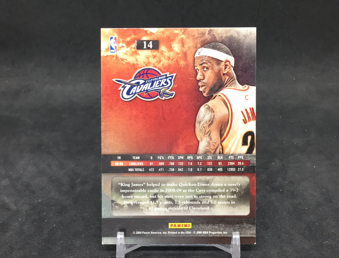 【DC拍卖】11.17 PANINI 同名系列 经典老特 实卡美如画 03白金一代领军人物 现今联盟第一人 LBJ 皇帝 勒布朗 詹姆斯(微瑕)