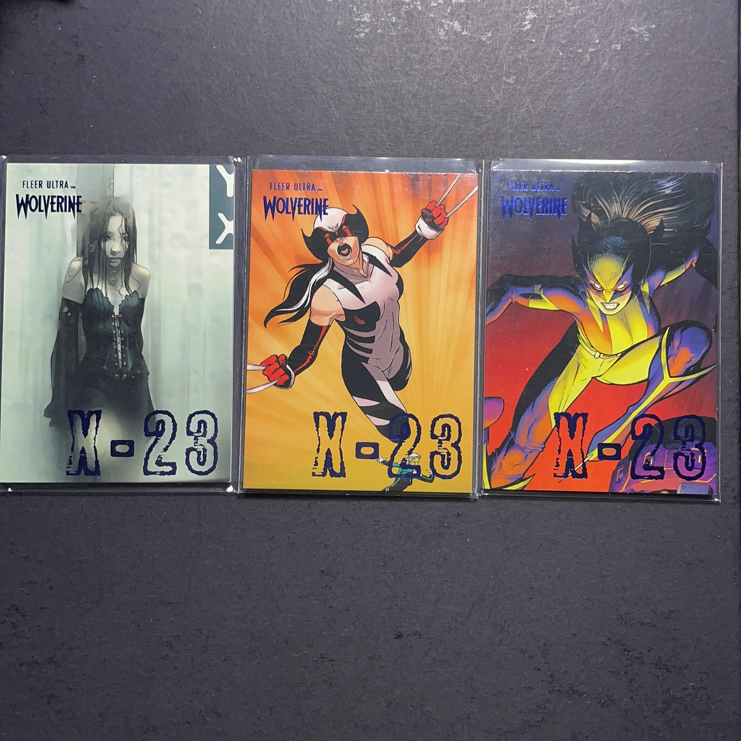 2024 Fleer Marvel (MCU) Ultra金刚狼 X-23 劳拉 X-23造型特卡蓝平行181编3张打包 序号见图2 2024 漫威Fleer Ultra金刚狼系列 粉条代拍