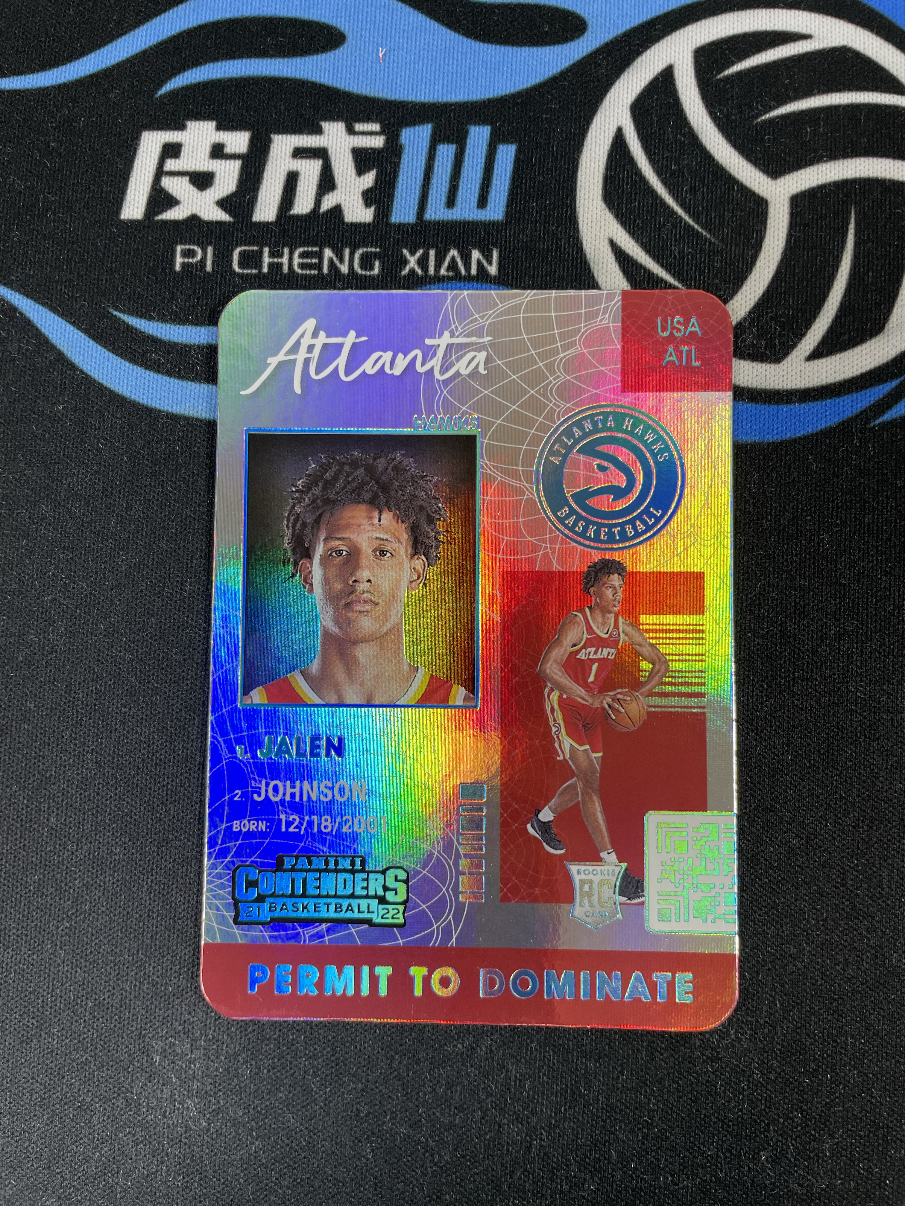 【皮成仙拍卖 统一手续费6%】 PANINI 21-22 球票 CONTENDERS 老鹰 JALEN JOHNSON 杰伦约翰逊 新秀 RC 大比例 SP 箱货 护照【只发顺丰】好好少年124