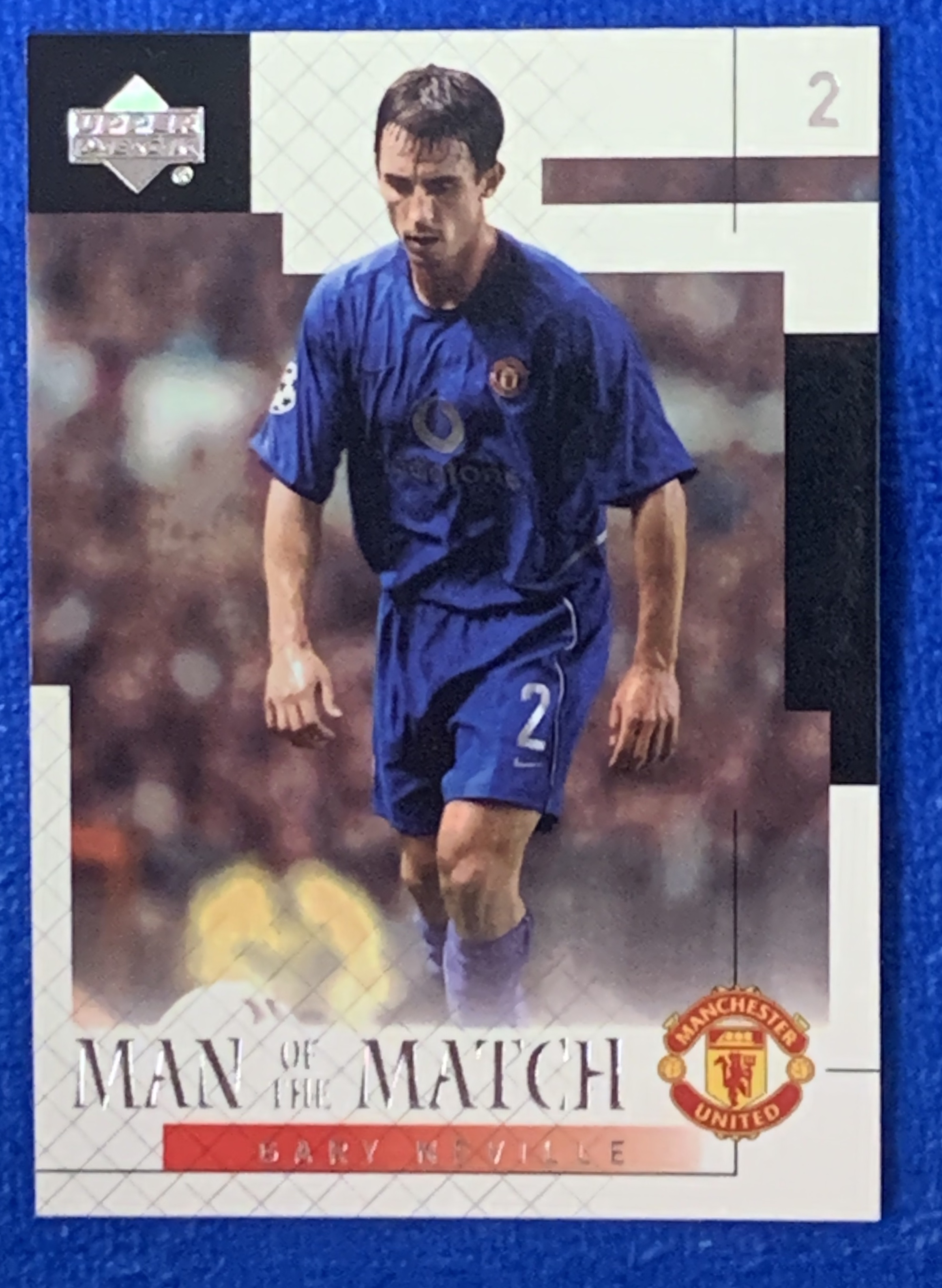 2002 Upper Deck Manchester United Gary Neville 亚德全场最佳特卡 曼联 加里内维尔 92班 三冠王 英格兰England 经典老卡 不保卡品 ebay有价