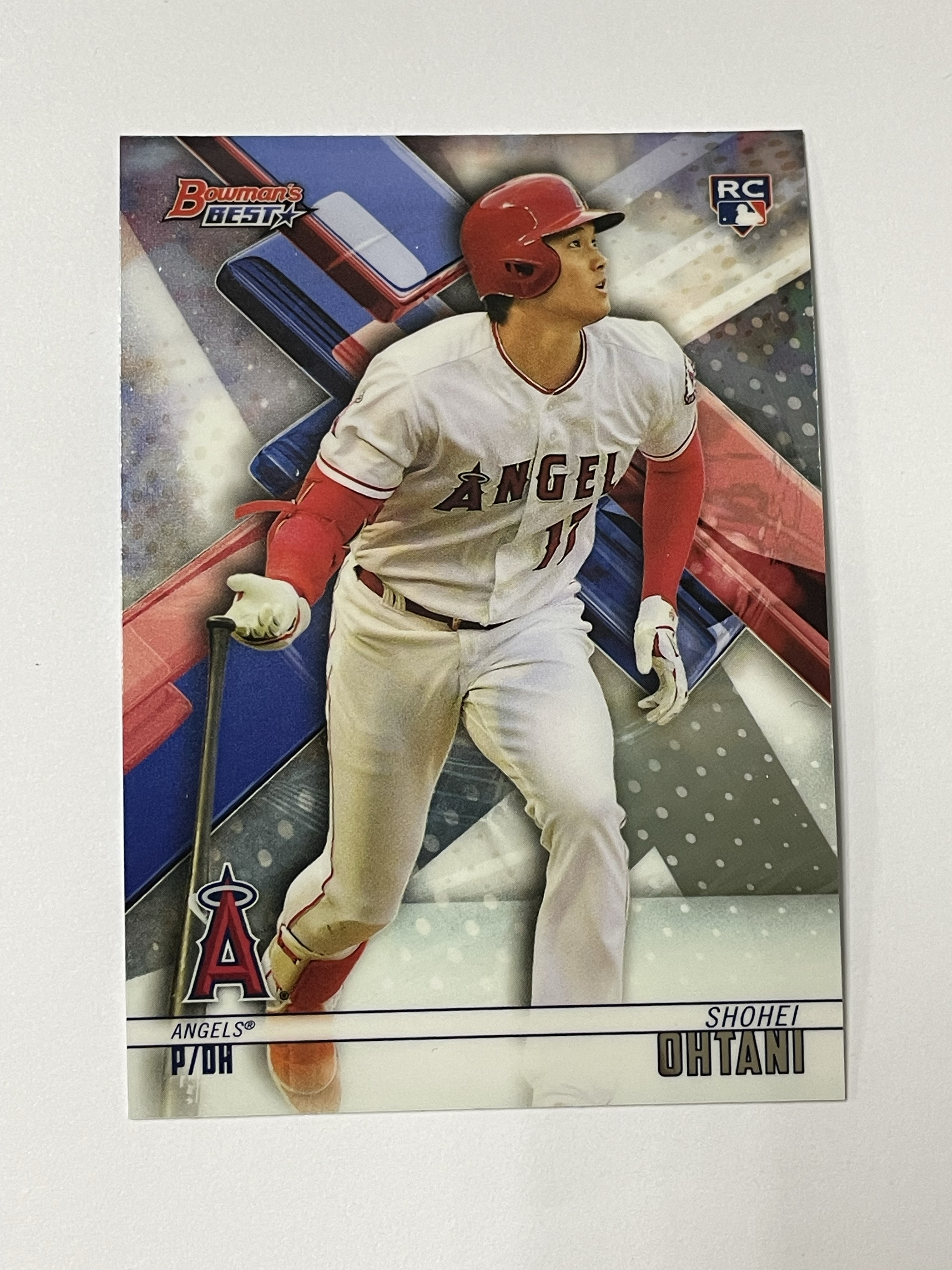 2018 Topps Bowman's Best Shohei Ohtani RC 洛杉矶天使 大谷翔平 新秀 Base 第三张 瑕疵如图