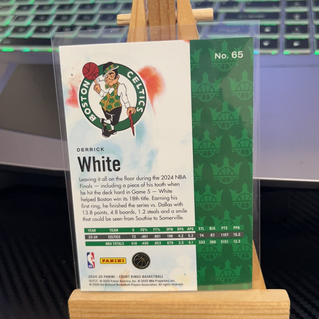 2024-25 Panini Court Kings Derrick White 德里克 怀特 凯尔特人 油画系列 卡品如图 凑图必备 值得收藏!免费代卖!