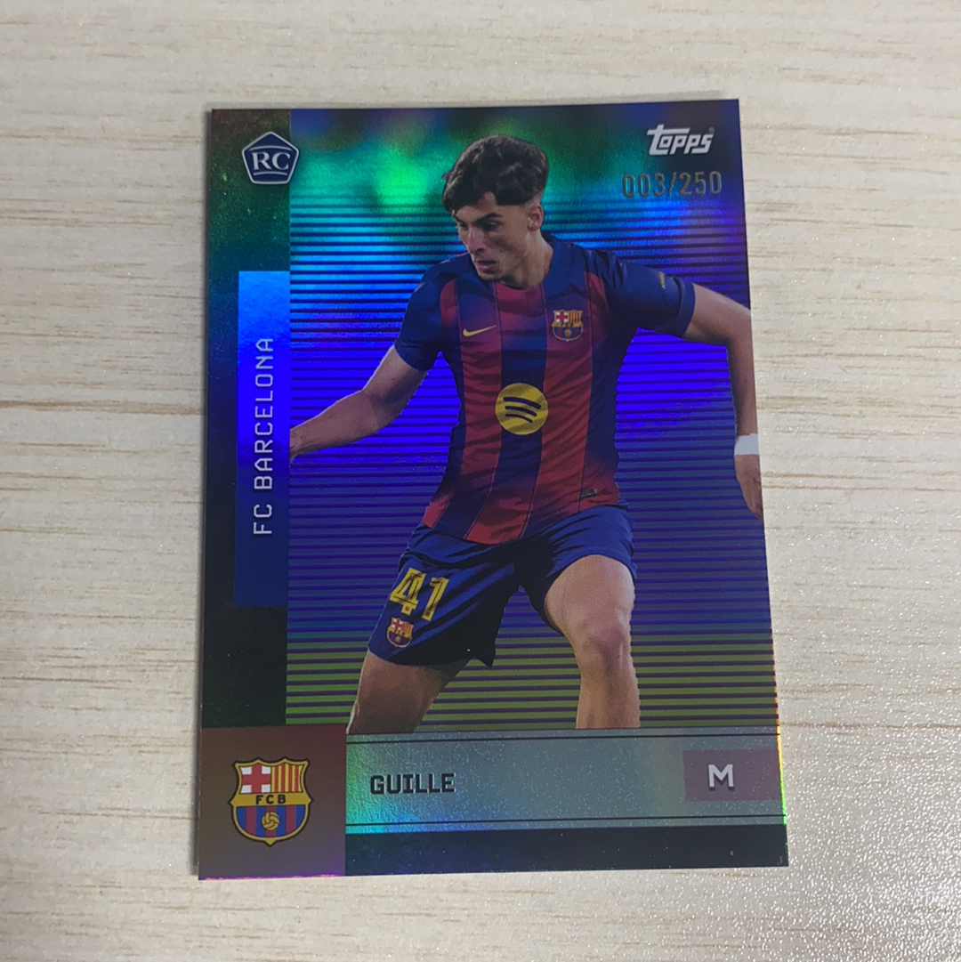 【小牛代拍】2025-26 Topps 巴萨 巴塞罗那 Team Set 队盒 Guille Fernandez RC 吉耶 费尔南德斯 新秀 250编 折射 卡品如图 收藏必备(一哥)