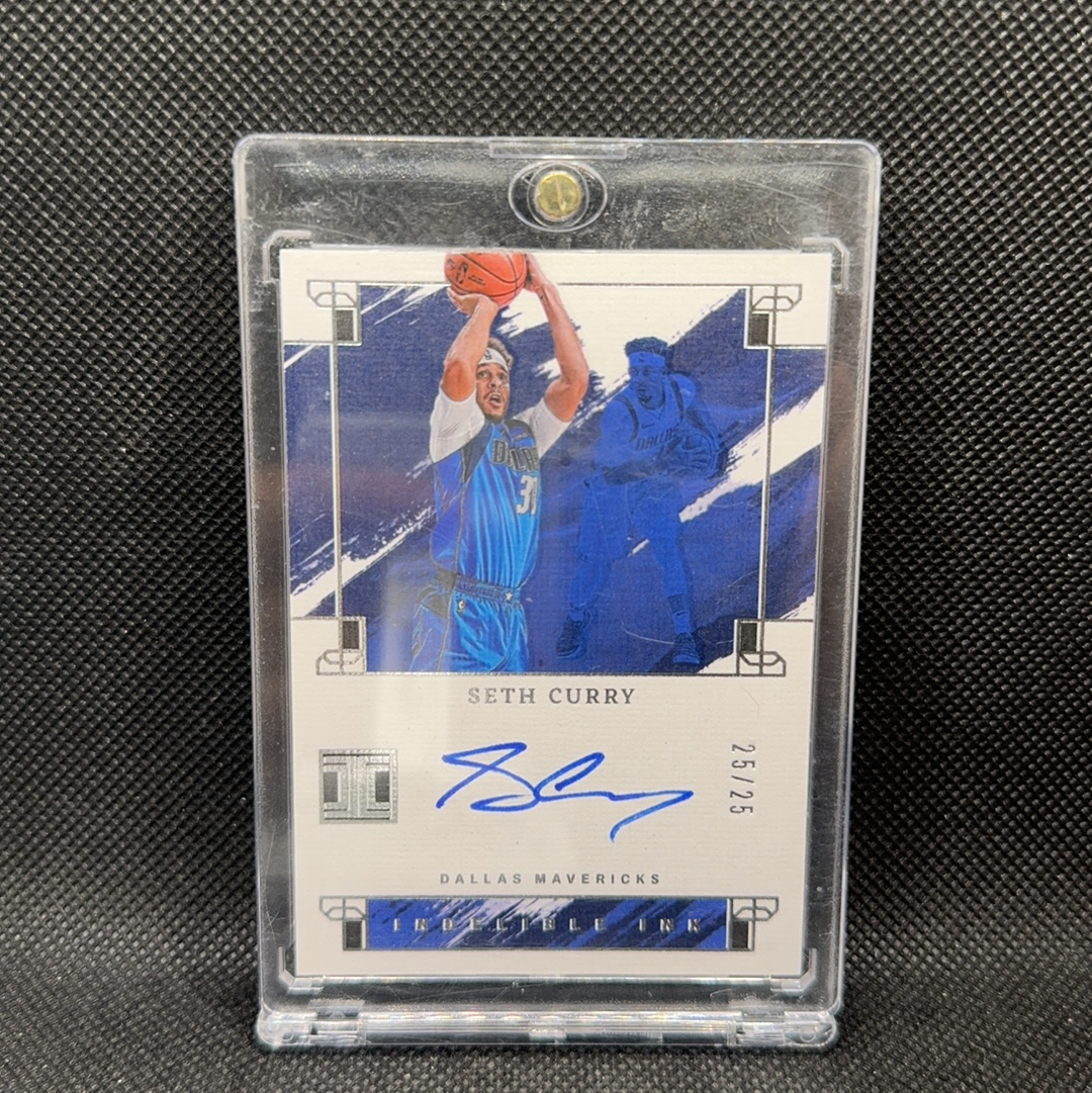 【Roseee代卖】2023-24 Panini Impeccable Seth Curry 小真金 独行侠 塞斯 库里 25编卡签 ink签 jeff