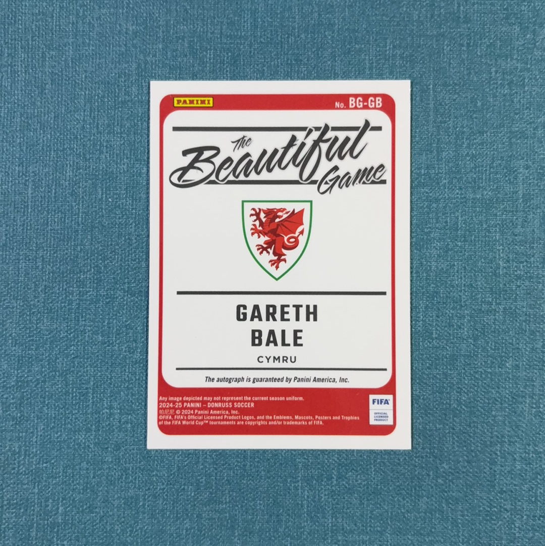 2024-25 Panini Donruss 杜蕾斯 Gareth Bale 大圣 贝尔 签字 美丽比赛签 威尔士 皇家马德里 皇马 卡品如图 FTU