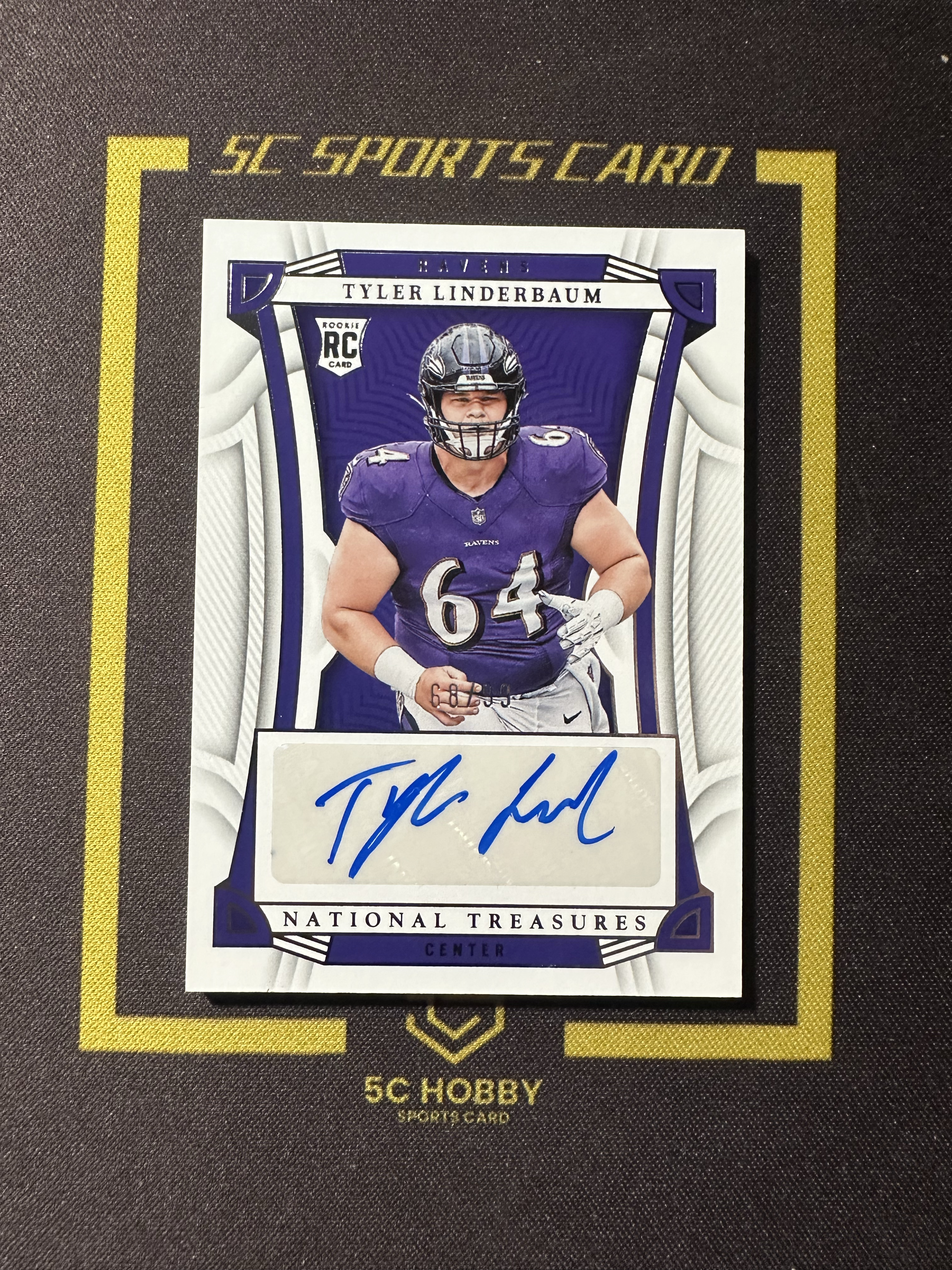 【主演出卡】 2022 panini 国宝 national treasures 橄榄球 乌鸦 Tyler Linderbaum 99编 卡品如图 凑套必备