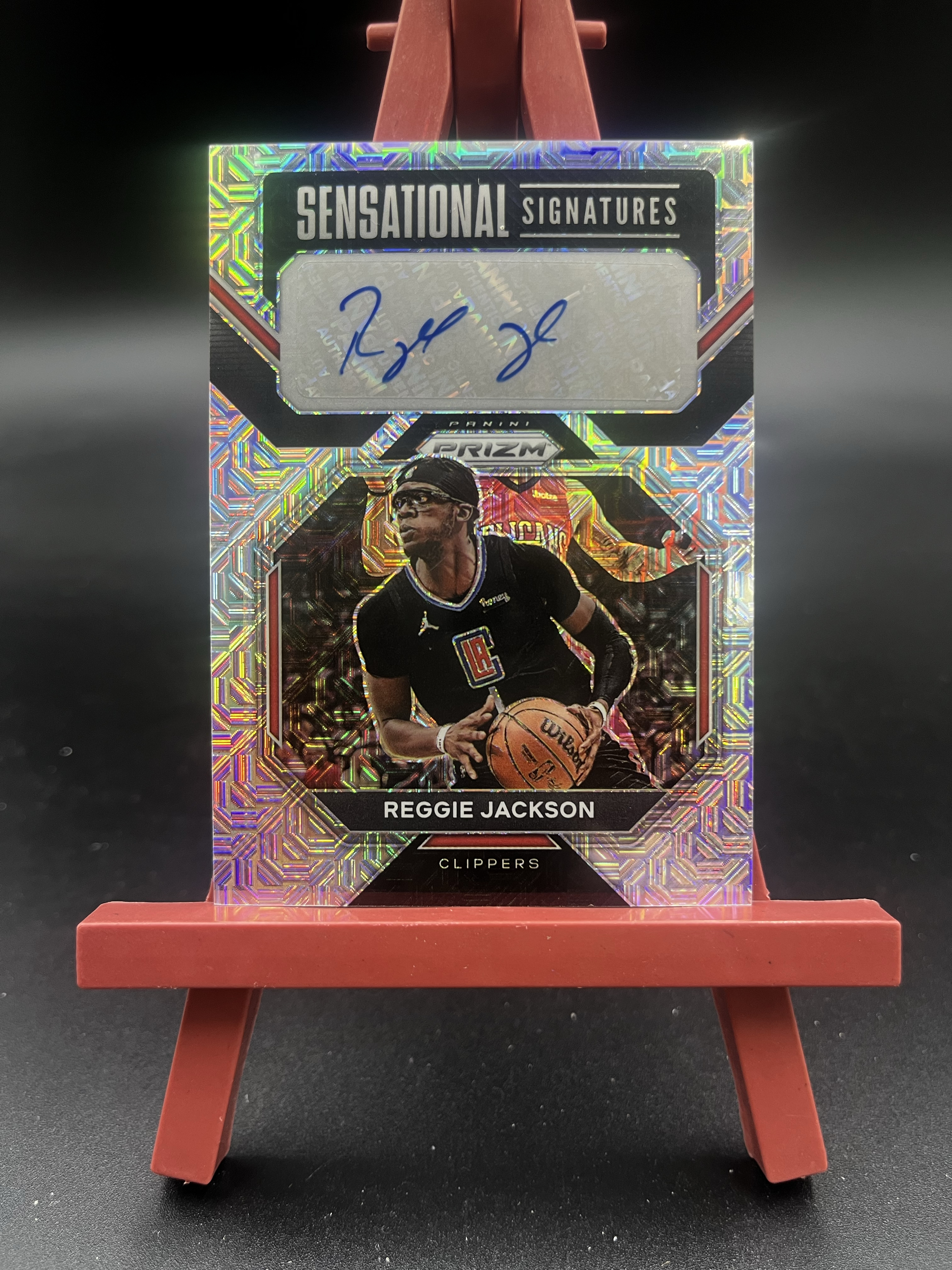2022-23 Panini Prizm PZ Reggie Jackson 雷吉 杰克逊 快船 签字 SS签 mojo折 迷宫折 折射 3/25编 卡品如图【优质签字专场】07泽