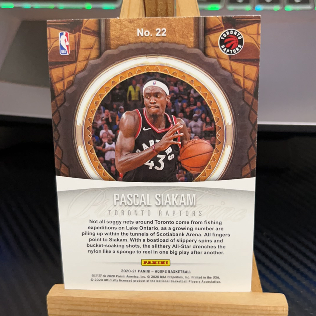 2020-21 Panini NBA Hoops Pascal Siakam 西亚卡姆 猛龙 折射 特卡 hoops系列 卡品如图 凑图必备 值得收藏!免费代卖!