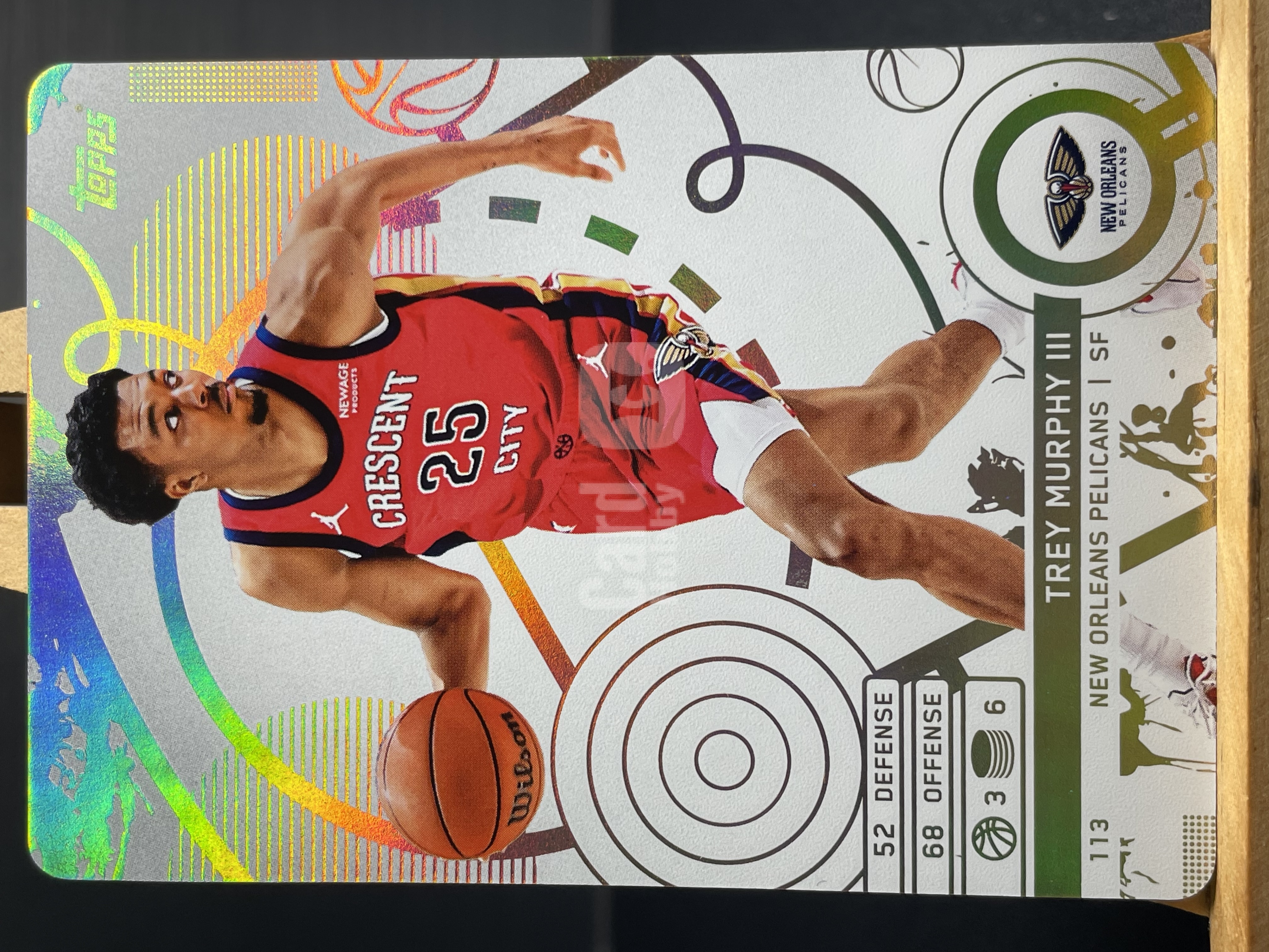 (T3)  2025 TOPPS 折射 特雷 墨菲三世   鹈鹕   近期大热球星  收藏凑套必备 卡品如图 ！！！