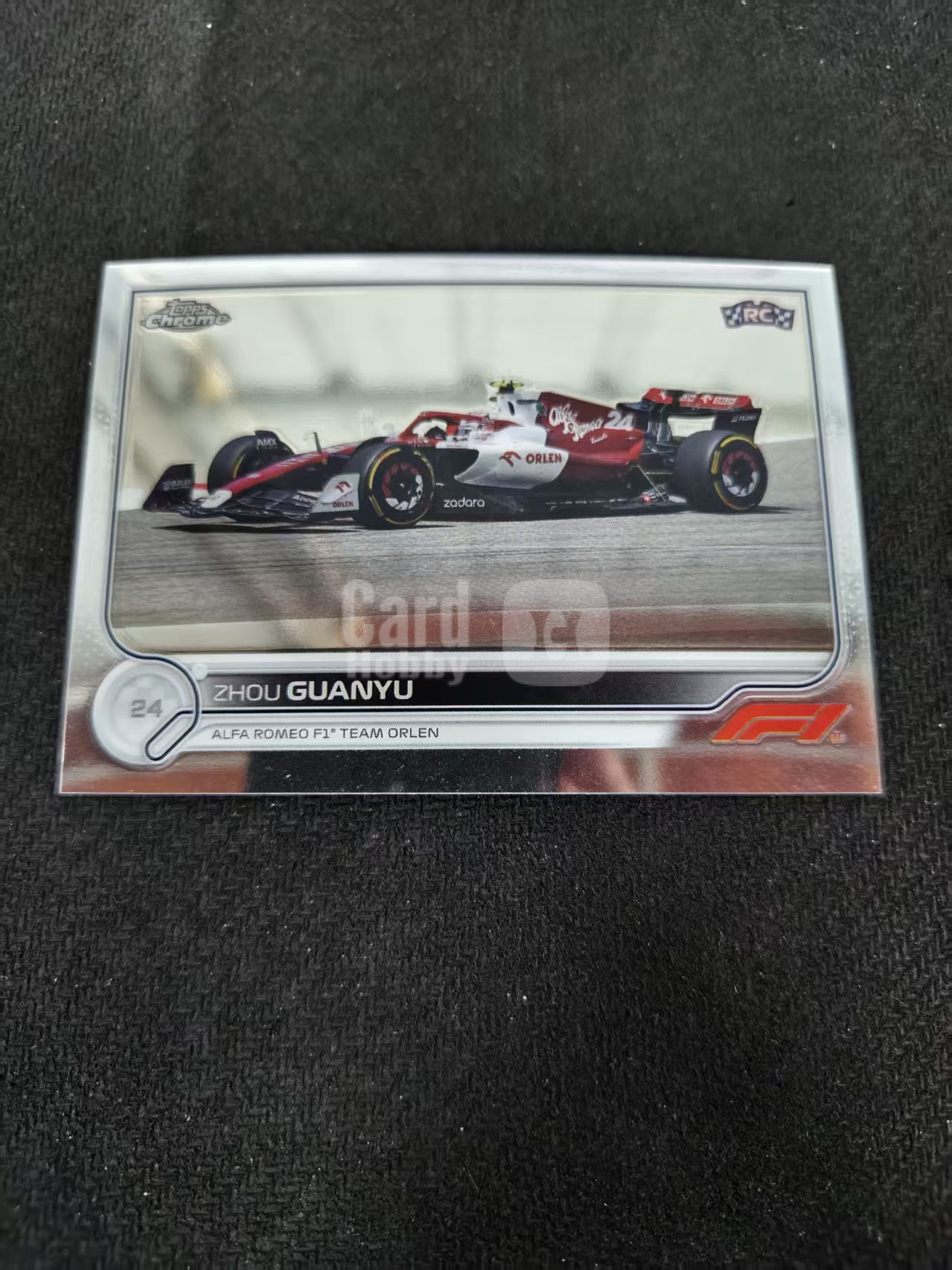 2022 Topps Chrome F1 Guanyu Zhou RC 周冠宇 新秀 阿尔法罗密欧 划痕 边角瑕疵#126