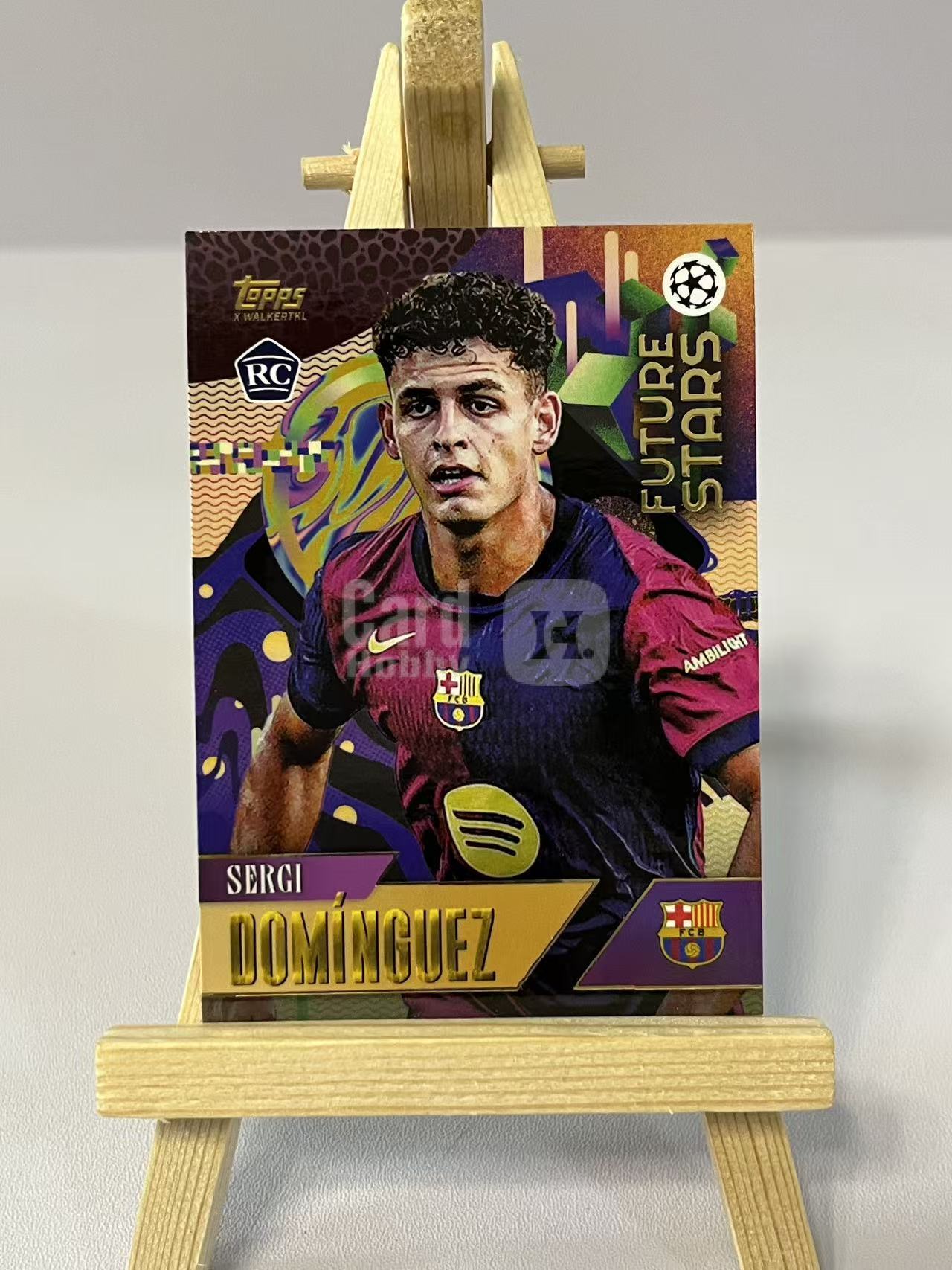 2024 Topps UEFA sergi dominguez RC 多明格斯 新秀 巴萨 gold 欧冠 实卡精美 卡品如图 LZ5