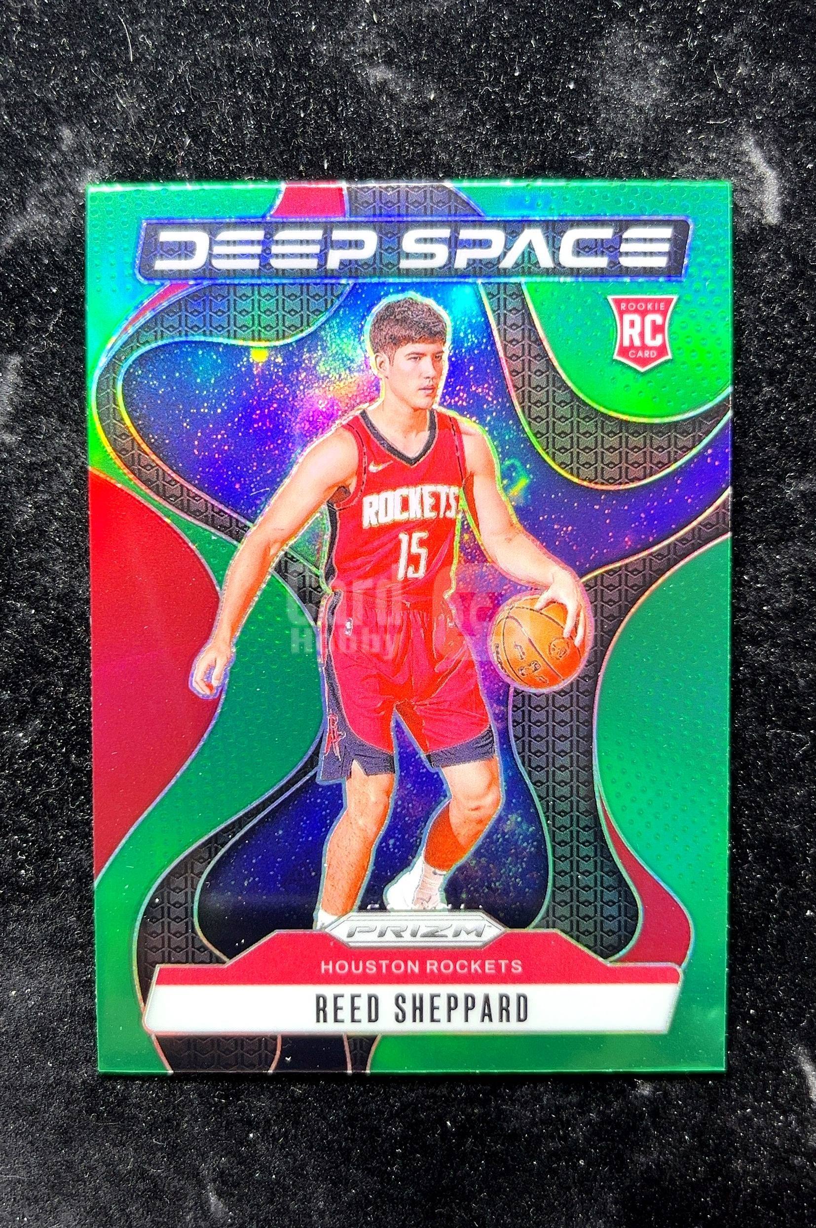 【小白1%代卖】2024 Panini Prizm Deep Space 深空 Reed Sheppard 里德·谢泼德 绿折 折射 新秀 RC 卡品如图 高价值 #6 Houston 0702