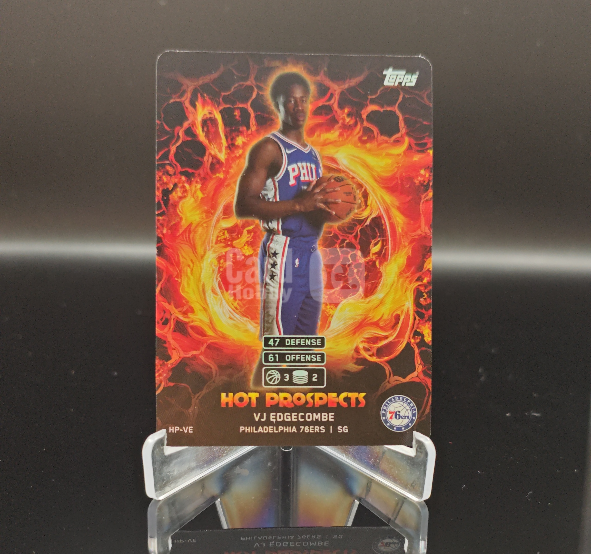 2025 Topps Match Attax VJ Edgecombe RC #HP-VE vj埃奇库姆 费城76人 新秀 游戏卡 卡品如图