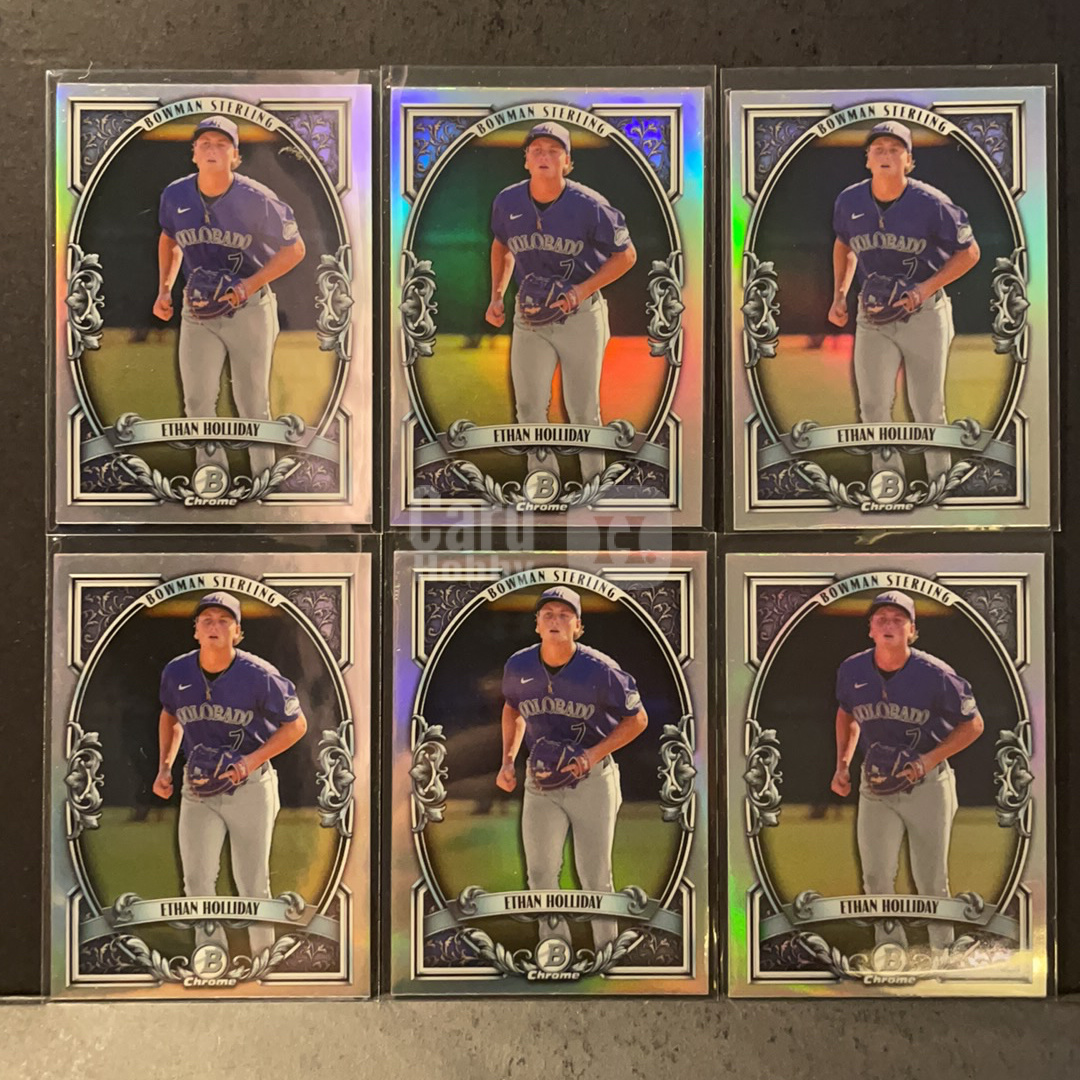 2026 Topps Bowman Ethan Holliday RC 伊森霍乐迪 1st 假日弟弟 科罗拉多洛基 Sterlling折射特卡6张 2026 Topps Chrome Bowman