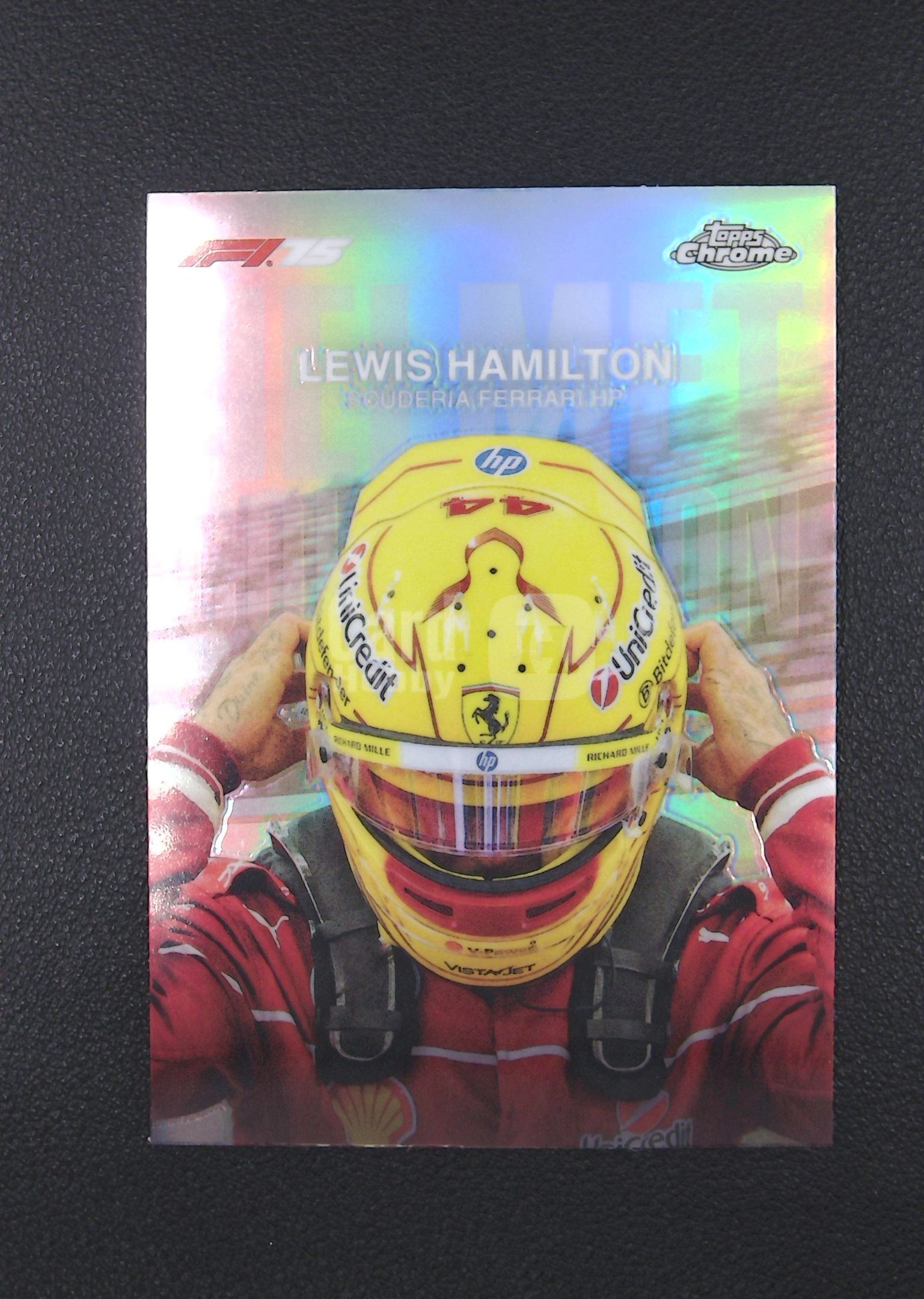 2025 Topps Chrome Lewis Hamilton 刘易斯 汉密尔顿 头盔特卡 法拉利【Big M 代拍】 AQ888