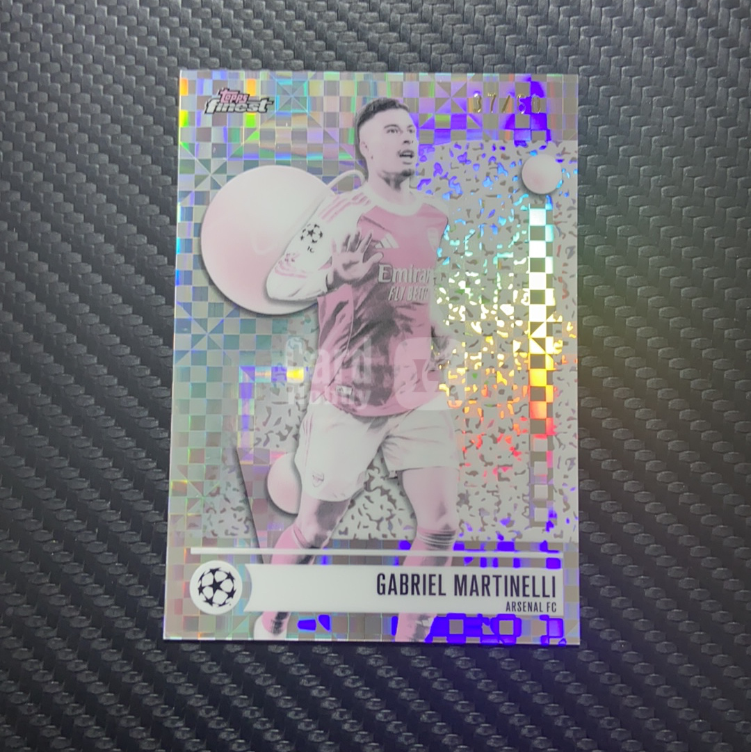 【小牛代拍】2026 Topps Finest Gabriel Martinelli 加布里埃尔 马丁内利 阿森纳 欧冠 珍珠棋盘折 37/60编 卡品如图(挺好)
