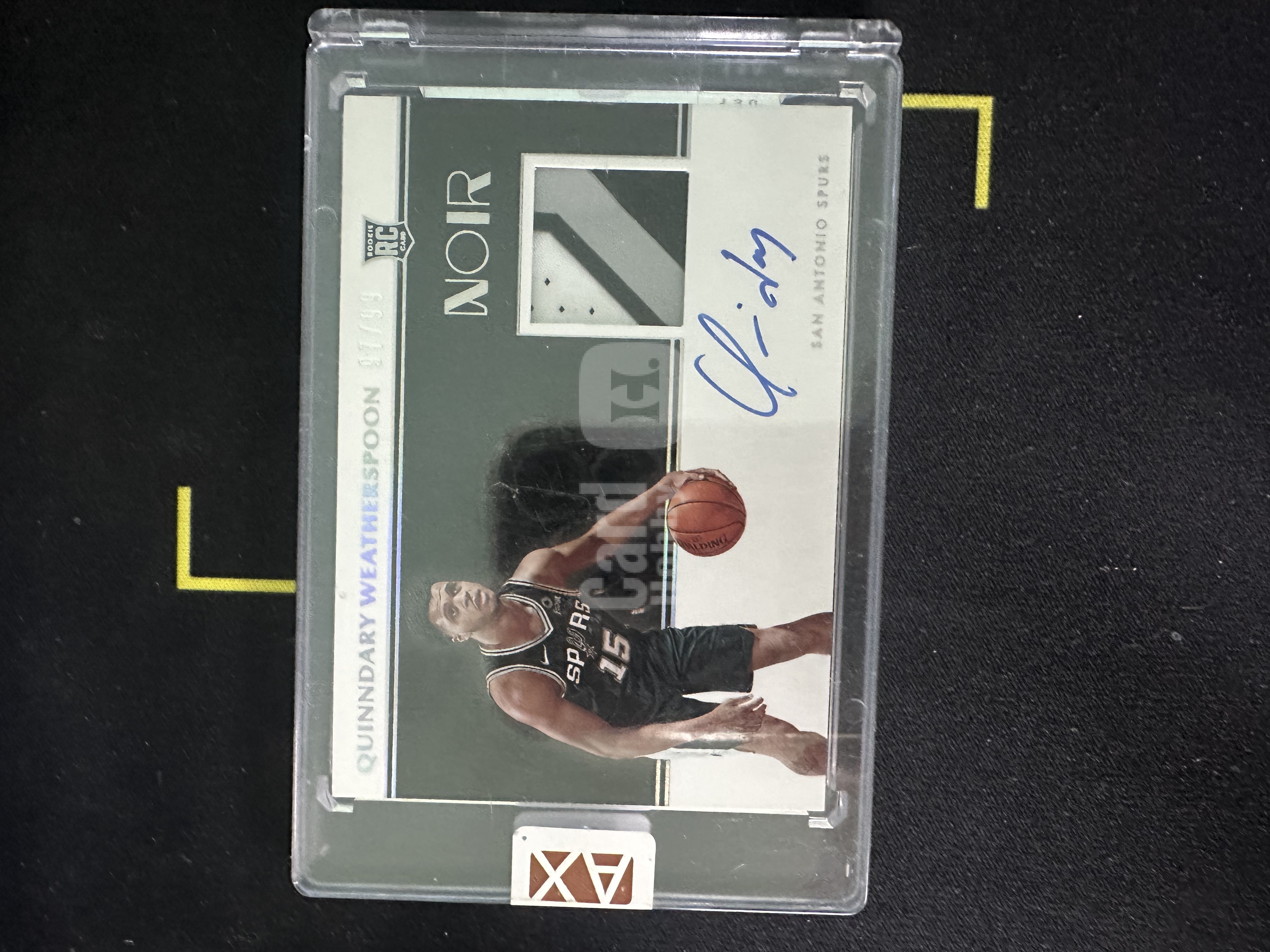 2019-20 Panini Noir Quinndary Weatherspoon RC 【风】帕尼尼诺尔系列 RC 切割卡签 奎因达里.韦瑟斯庞 97/99编