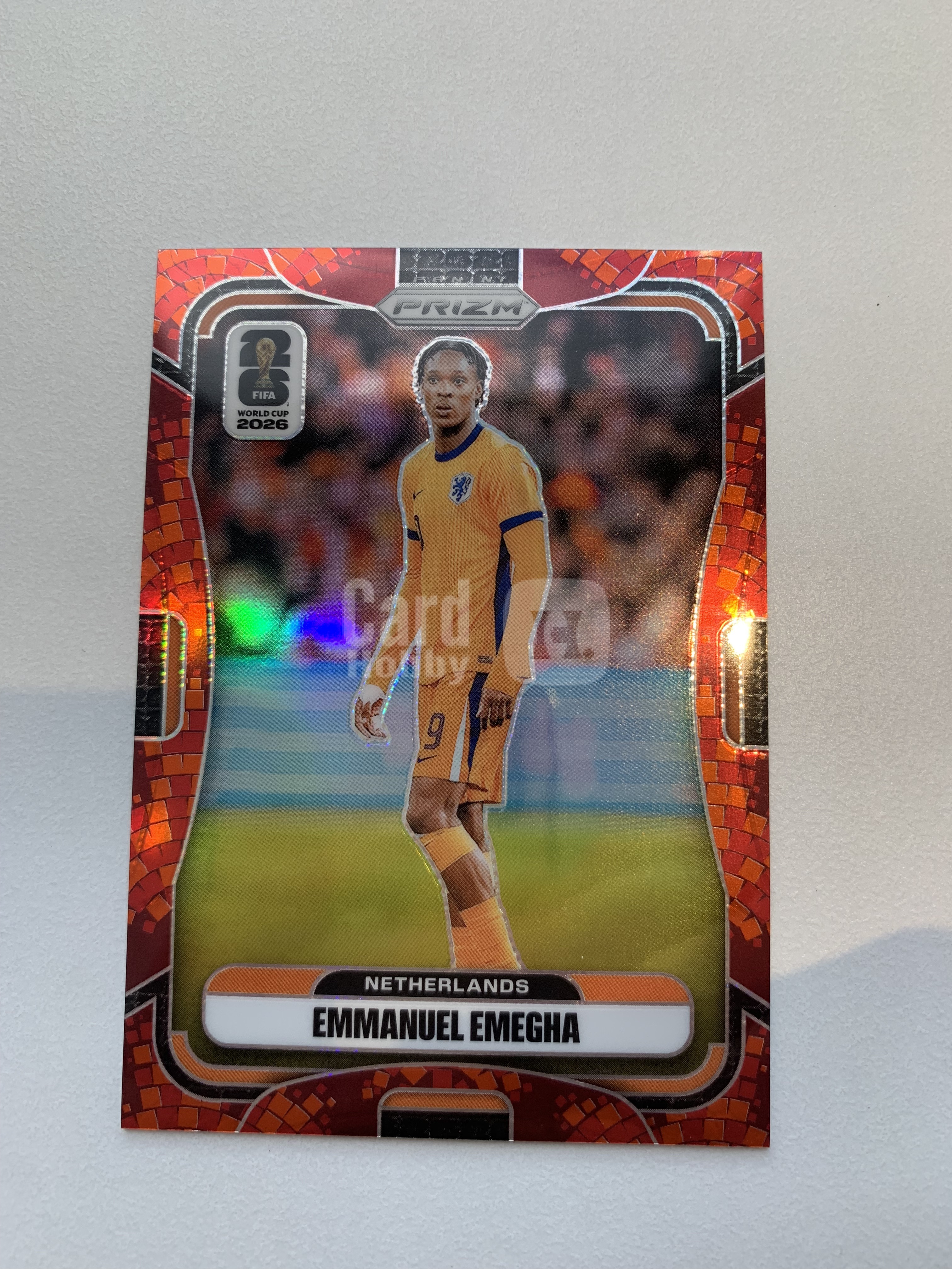2026 Panini Prizm Fifa World Cup 世界杯pz Emmanuel Emegha 伊曼纽尔 埃梅加 枫叶折 Maple Leaf 86编 荷兰 op