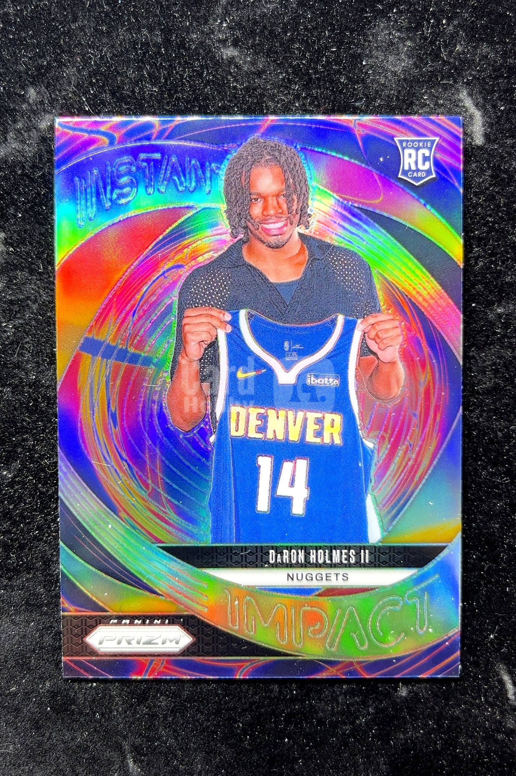 【小白1%代卖】2024 Panini Prizm Impact 冲击 Daron Holmes II 达伦·霍尔姆斯二世 银折 银平行 折射 新秀 RC 卡品如图 高价值 #12 0702