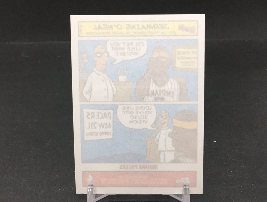 【DC拍卖】11.21 TOPPS BAZOOKA 大比例漫画特卡 经典老特 实卡美如画 步行者队核心内线 96黄金一代顶级球星 杰梅因 奥尼尔