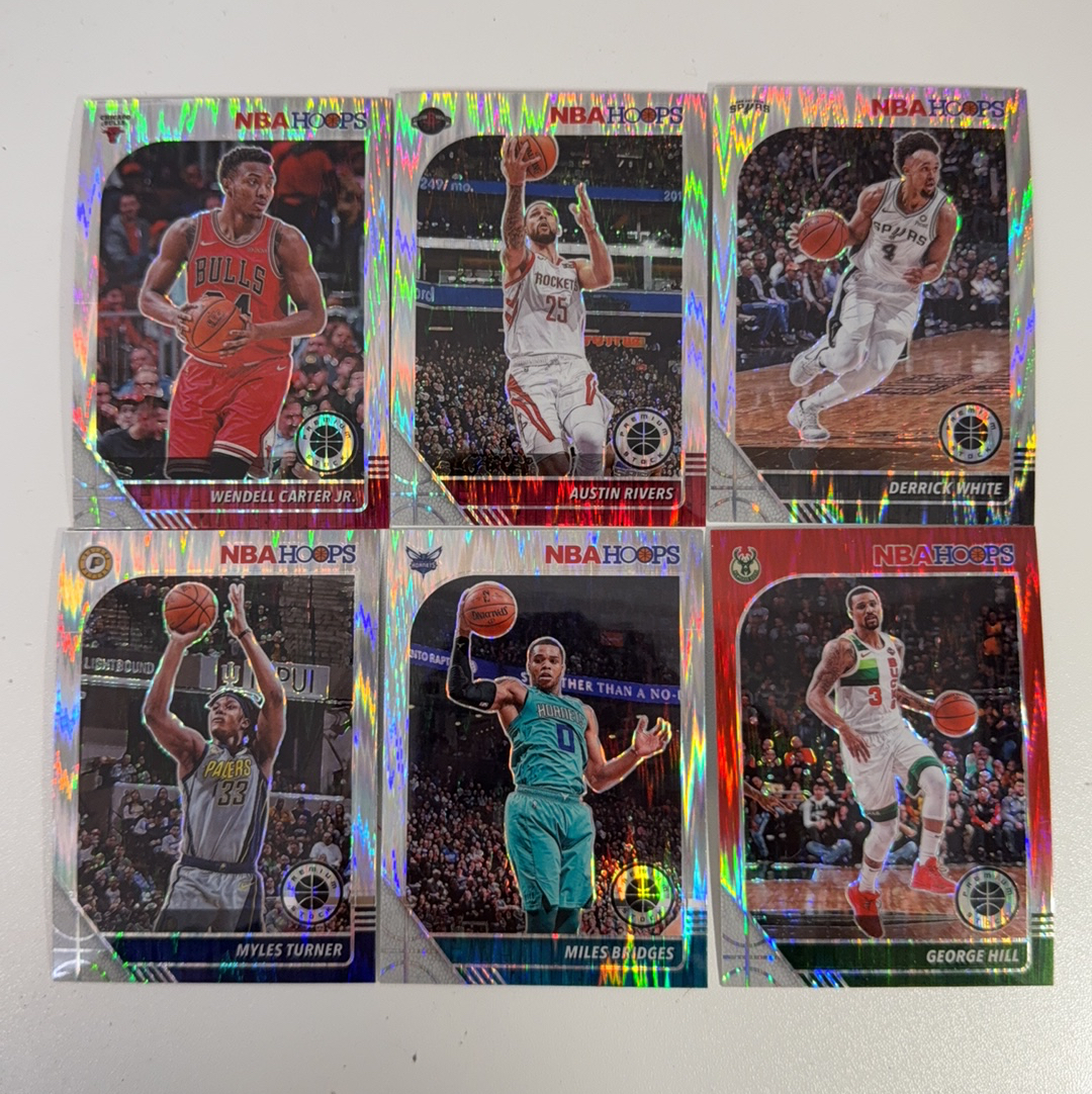 【免费代卖】6张 打包 lot HOOPS 折射 怀特 温德尔 卡特 特纳 布里奇斯 马刺 骑士 勇士 湖人 火箭 独行侠 魔术 值得收藏!!