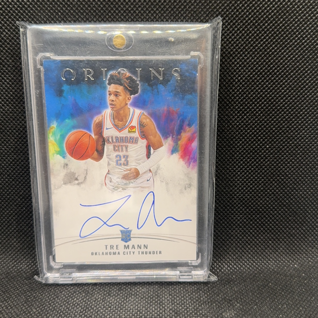 【Roseee代卖】2021-22 Panini Origins 起源 Tre Mann 特雷 曼恩 雷霆 新秀RC 签字 卡签 平行 jeff