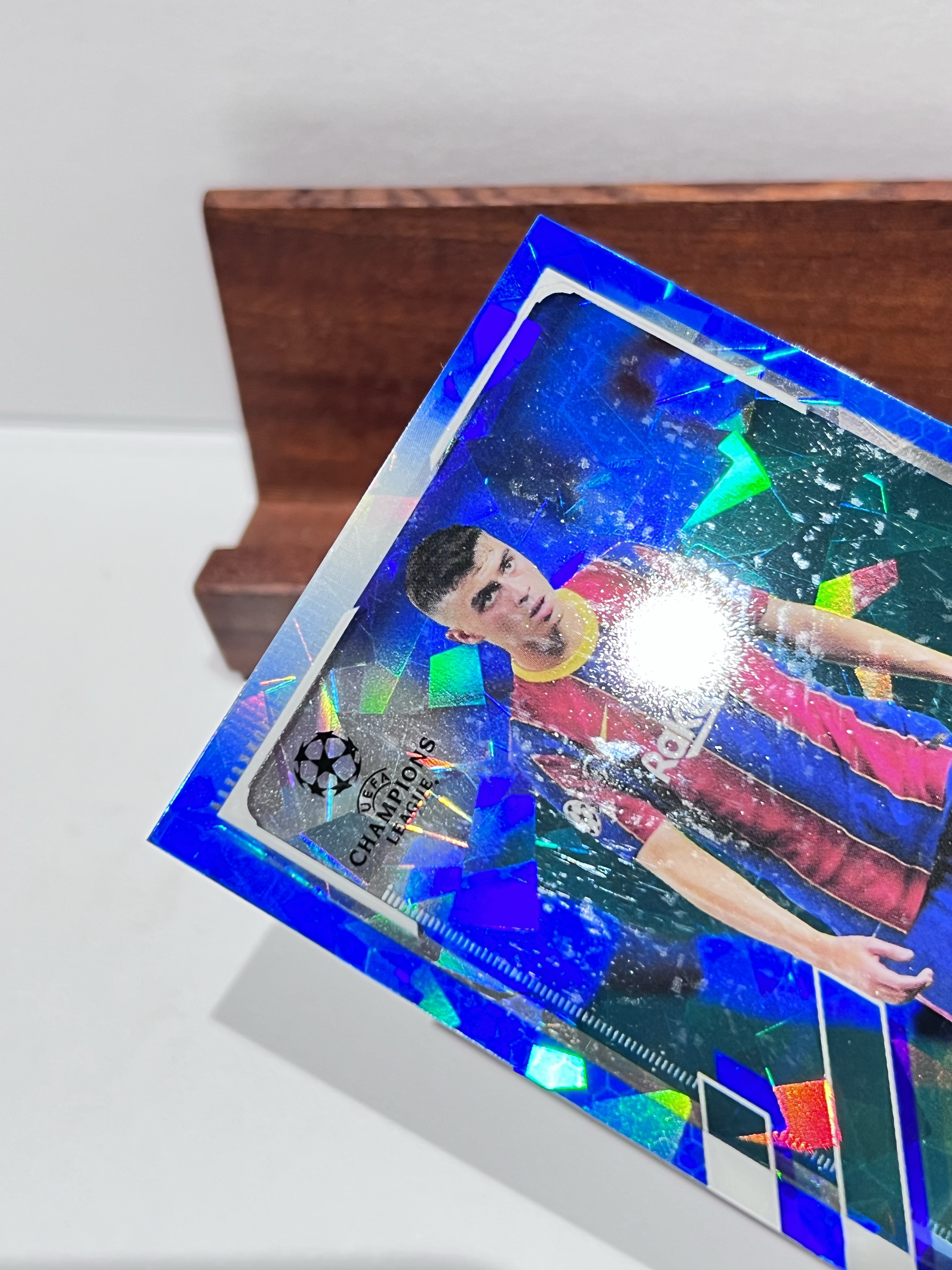 2020-21 Topps Chrome Pedri RC【湾区拍档代卖】欧冠 TC 蓝宝石 佩德里 蓝碎冰折 折射 新秀 巴萨 巴塞罗那 西班牙 三冠王 金童奖 卡品如图 Steven