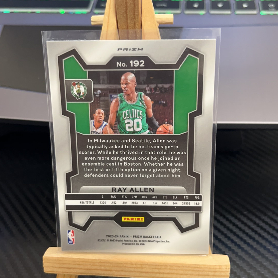 2023-24 Panini Prizm Ray Allen 雷 阿伦 凯尔特人 银折 折射 prizm系列 pz 卡品如图 凑图必备 值得收藏!免费代卖!
