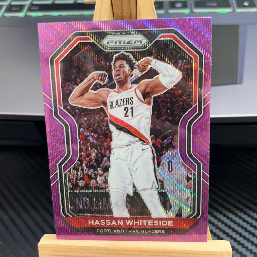 2020-21 Panini Prizm Hassan Whiteside 哈桑 怀特塞德 开拓者 紫波纹 紫折 折射 prizm系列 pz 卡品如图 凑图必备 值得收藏! 免费代卖!