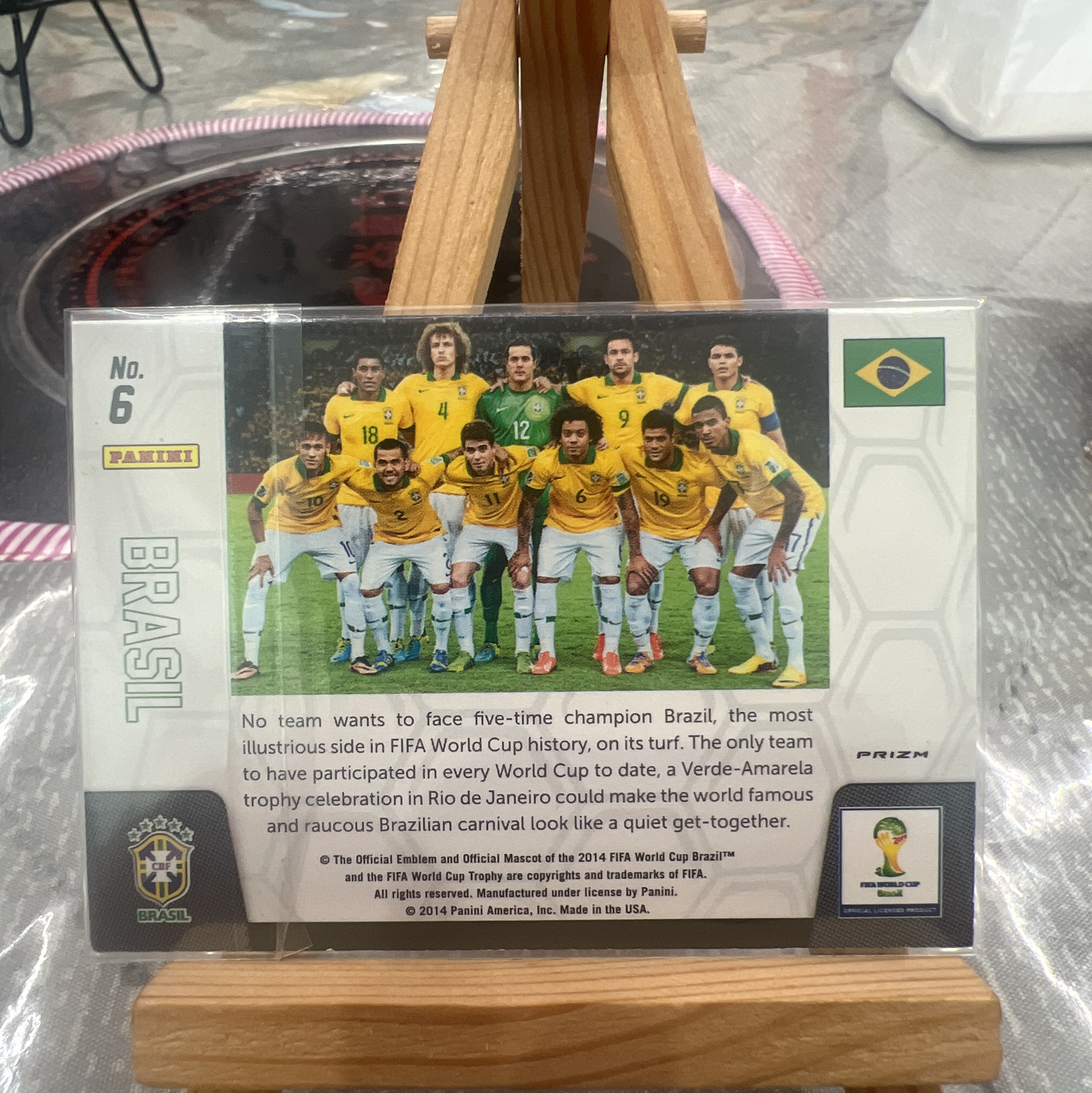 【G7-可无限累积】巴西 2014 Panini Prizm 世界杯 Brasil 巴西 内马尔 奥斯卡 马塞洛 浩克 蒂亚戈 席尔瓦 合照 全家福 银折
