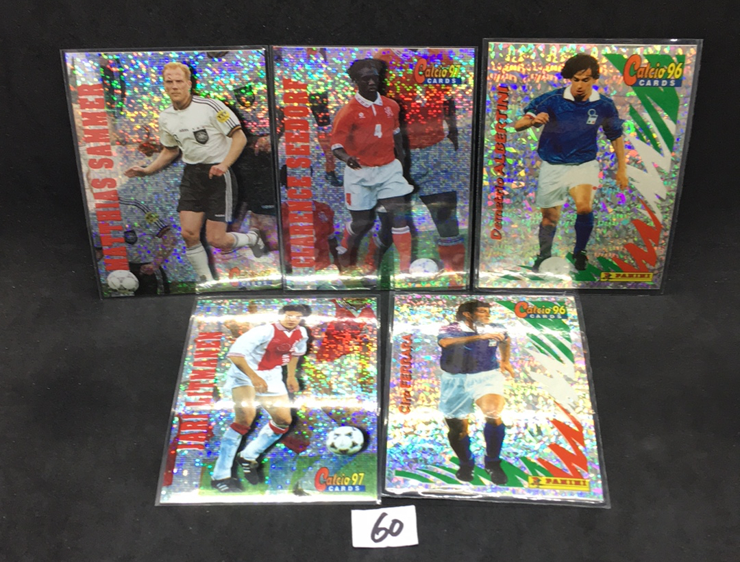 【DC拍卖】11.16 小科比 经典高端系列LOT5 PANINI CALCIO 96&97 稀有折射卡 实卡美如画 西多夫&萨默尔&阿尔贝蒂尼 等全名宿 凑套必备