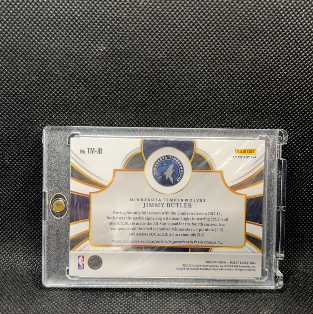 【Roseee代卖】2023-24 Panini Select Jimmy Butler 吉米巴特勒 闪回 亲穿 球衣 物料 银折 折射 森林狼 jeff