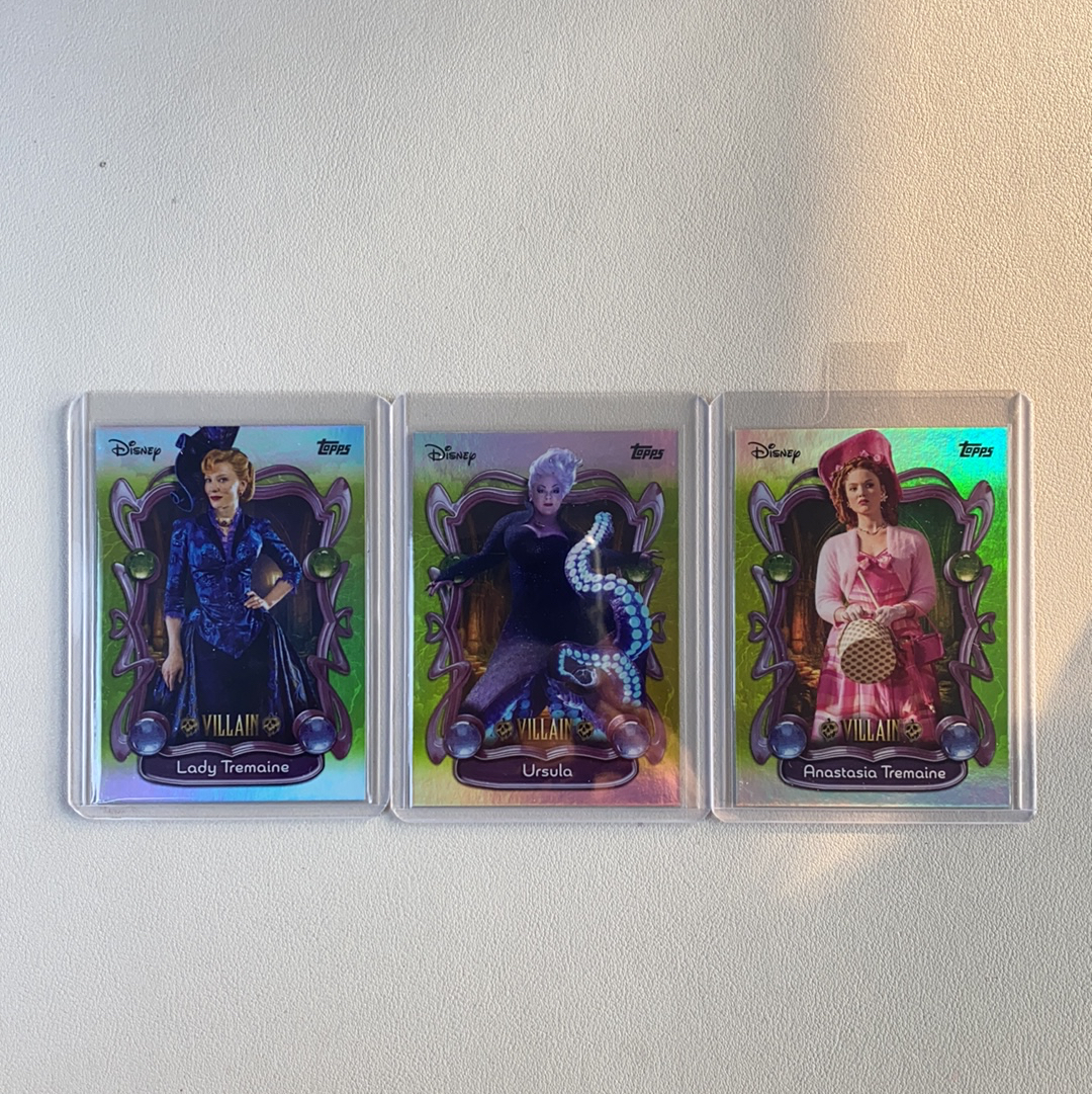 【弈卡代拍】2025 Topps Disney Wonder 元年迪士尼 公主盒 银折 折射 坏蛋特卡 真人版 3张打包 品相如图 凑套必备 善总