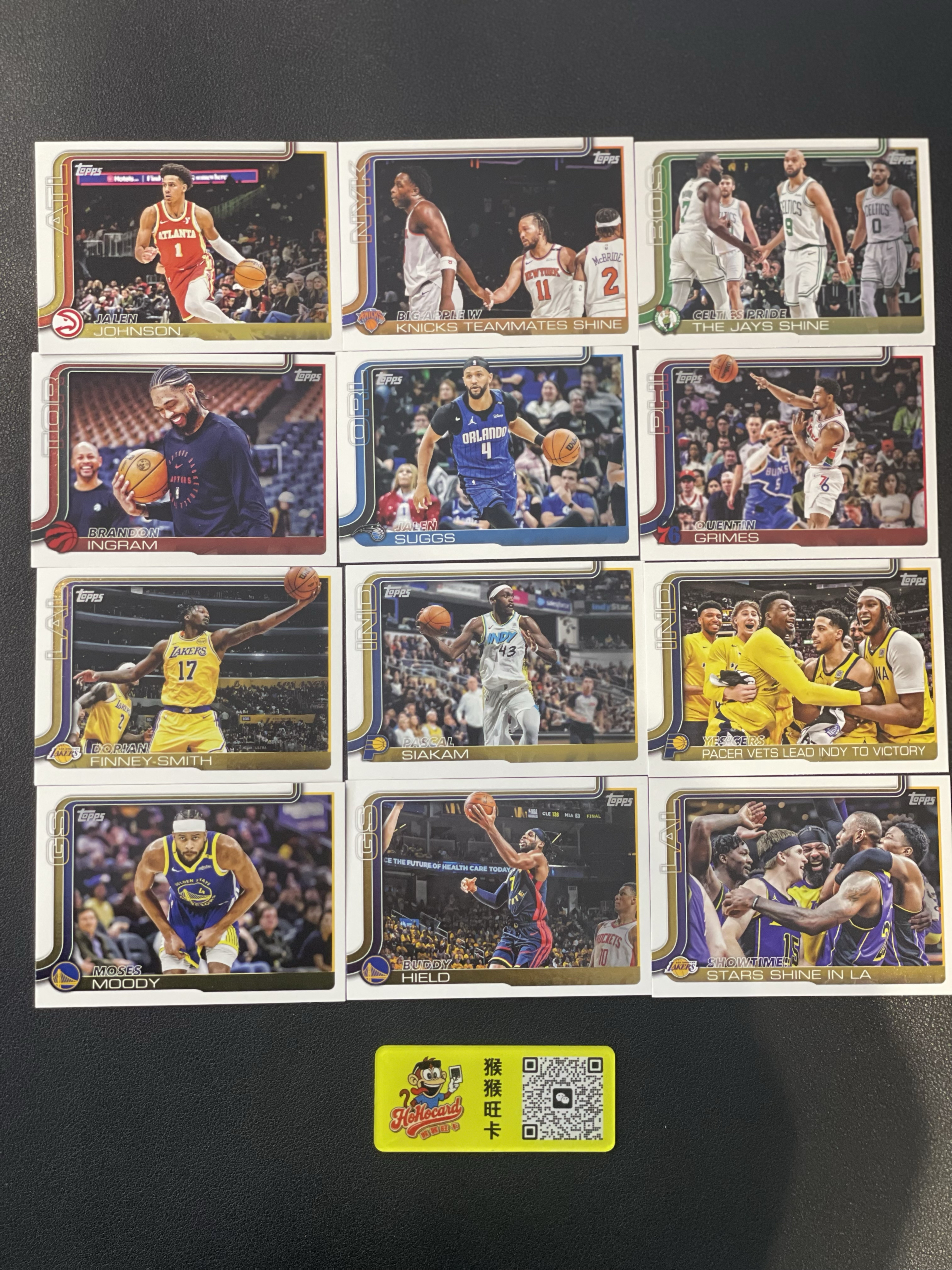 2025 Topps Flagship Quentin Grimes 【猴猴旺卡】昆廷 格兰姆斯 杰伦 萨格斯 等 横版 普卡 打包 12张 卡品如图 接代拍 26a【herry】