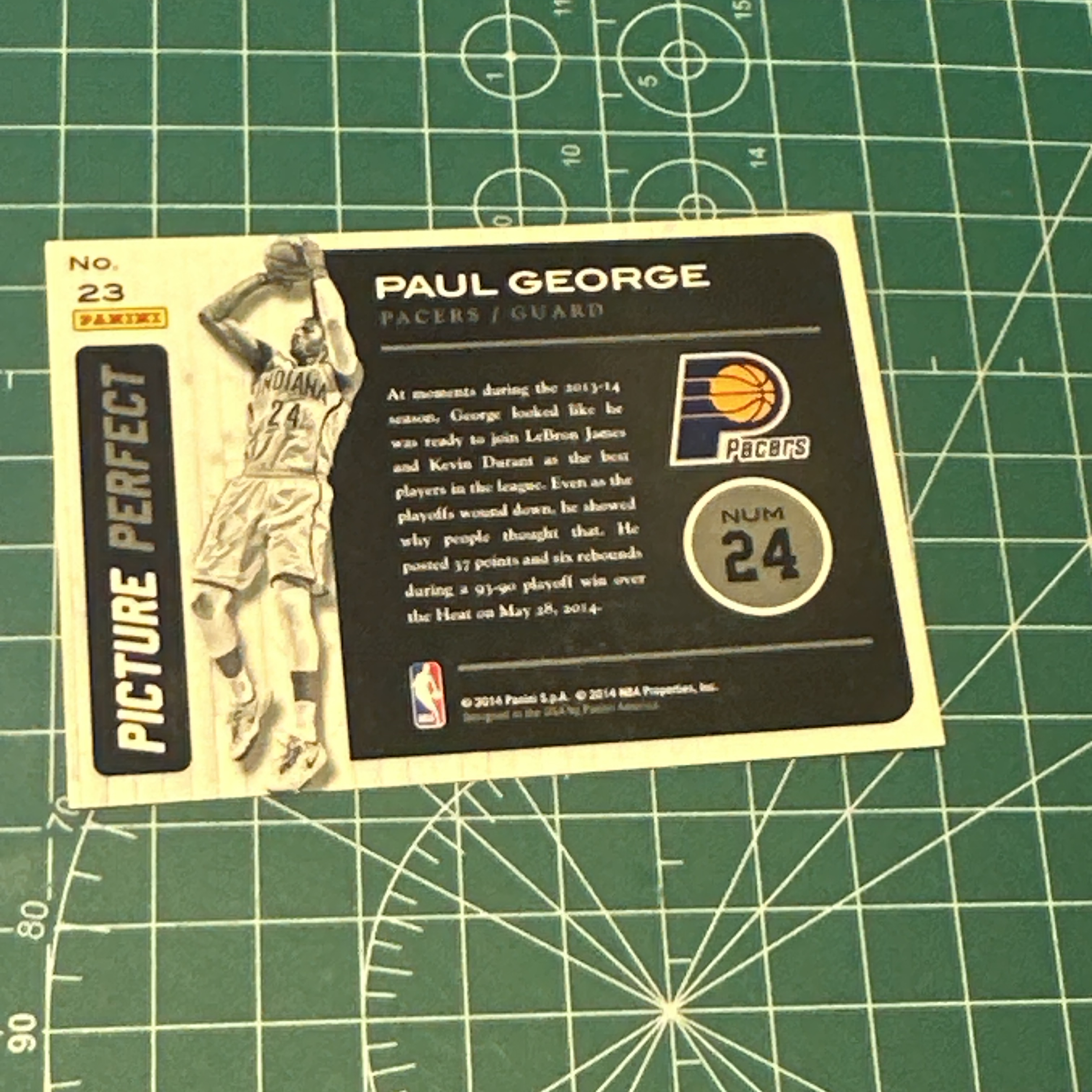 2014-15 Panini Americana Paul George S.p.a. 保罗乔治 泡椒 大头特卡 闪卡 特卡 精美选图 多年老卡 绝版卡 稀有大比例