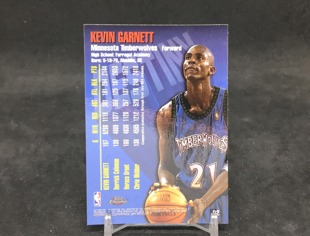 【DC拍卖】12.07 TOPPS CHROME 大比例特卡 经典老特 实卡美如画 名人堂名宿 森林狼队史第一人 KG 狼王 凯文 加内特