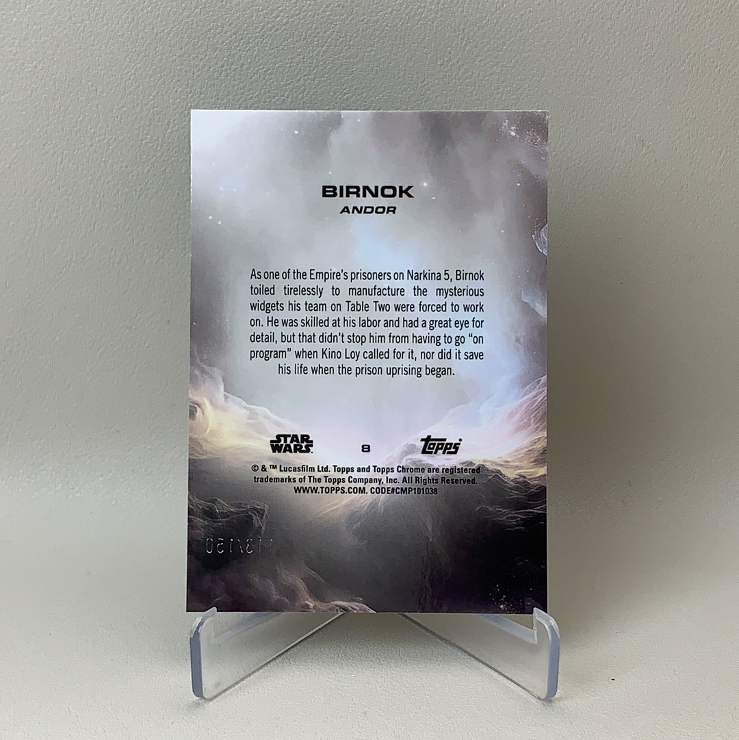 【弈卡代拍】 2025 Topps Star Wars Hobby 星球大战 星战 Chrome 特卡 蓝折 折射 Birnok 005/150编 品相如图 凑套必备 Mito