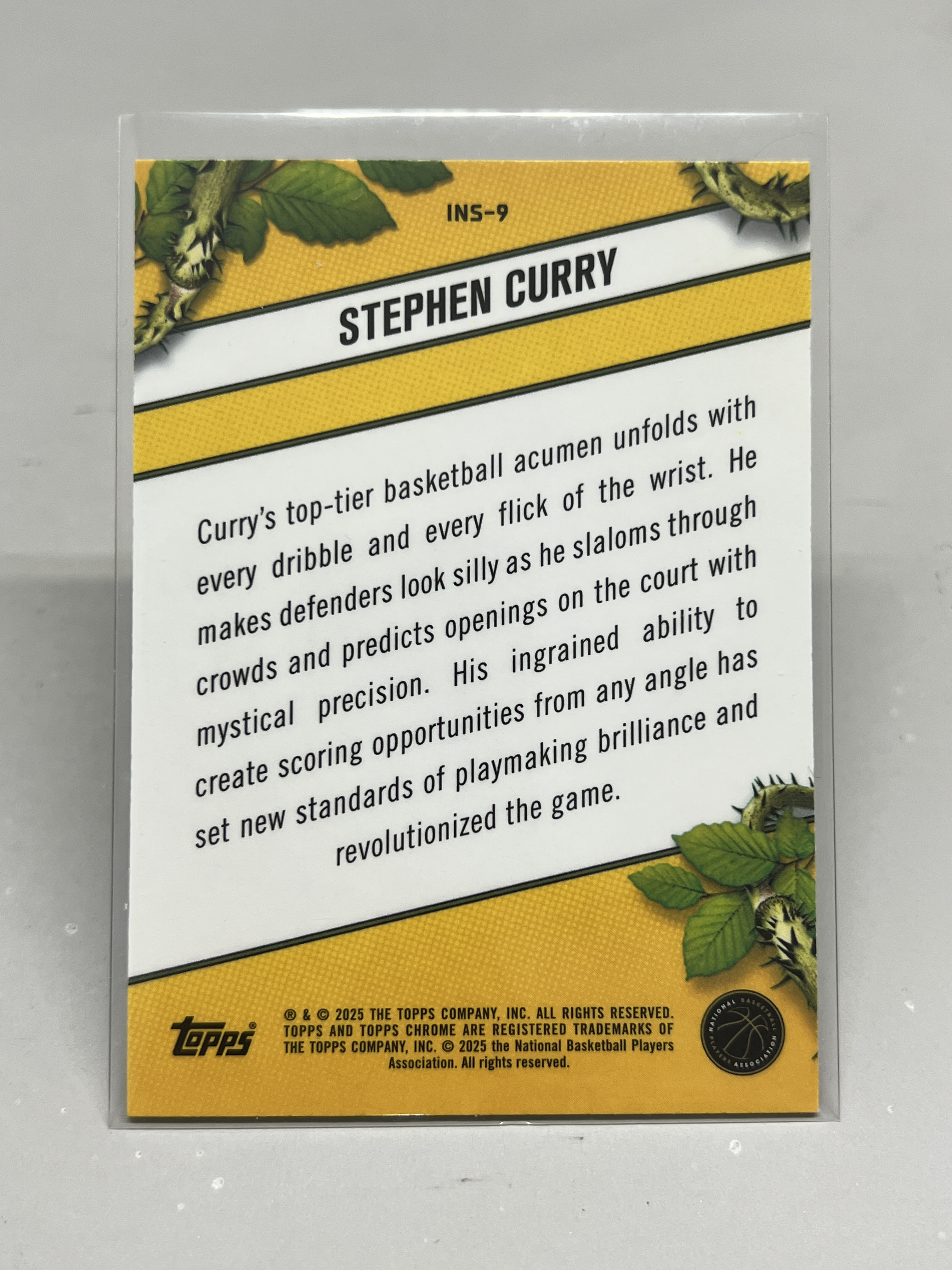 2025 Topps Chrome Stephen Curry【挂机拍卖】斯蒂芬·库里 勇士 Instinct 特卡 #9 收藏 投资 卡品如图