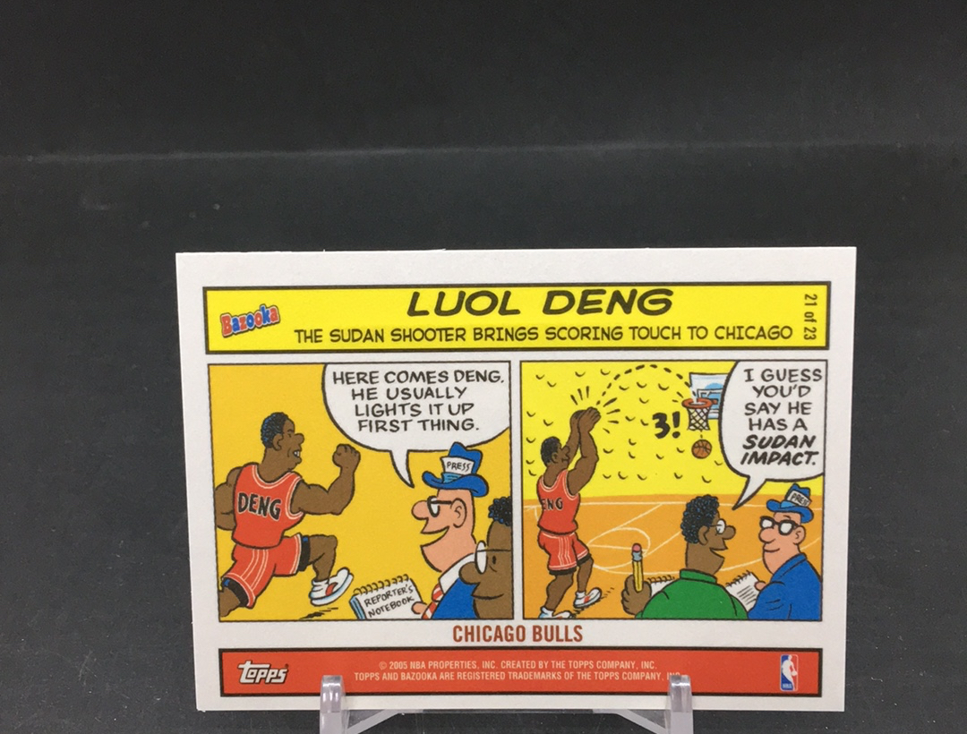 【DC拍卖】11.21 TOPPS BAZOOKA 大比例漫画特卡 经典老特 实卡美如画 公牛青年军领袖 英国乔丹 鲁尔 邓