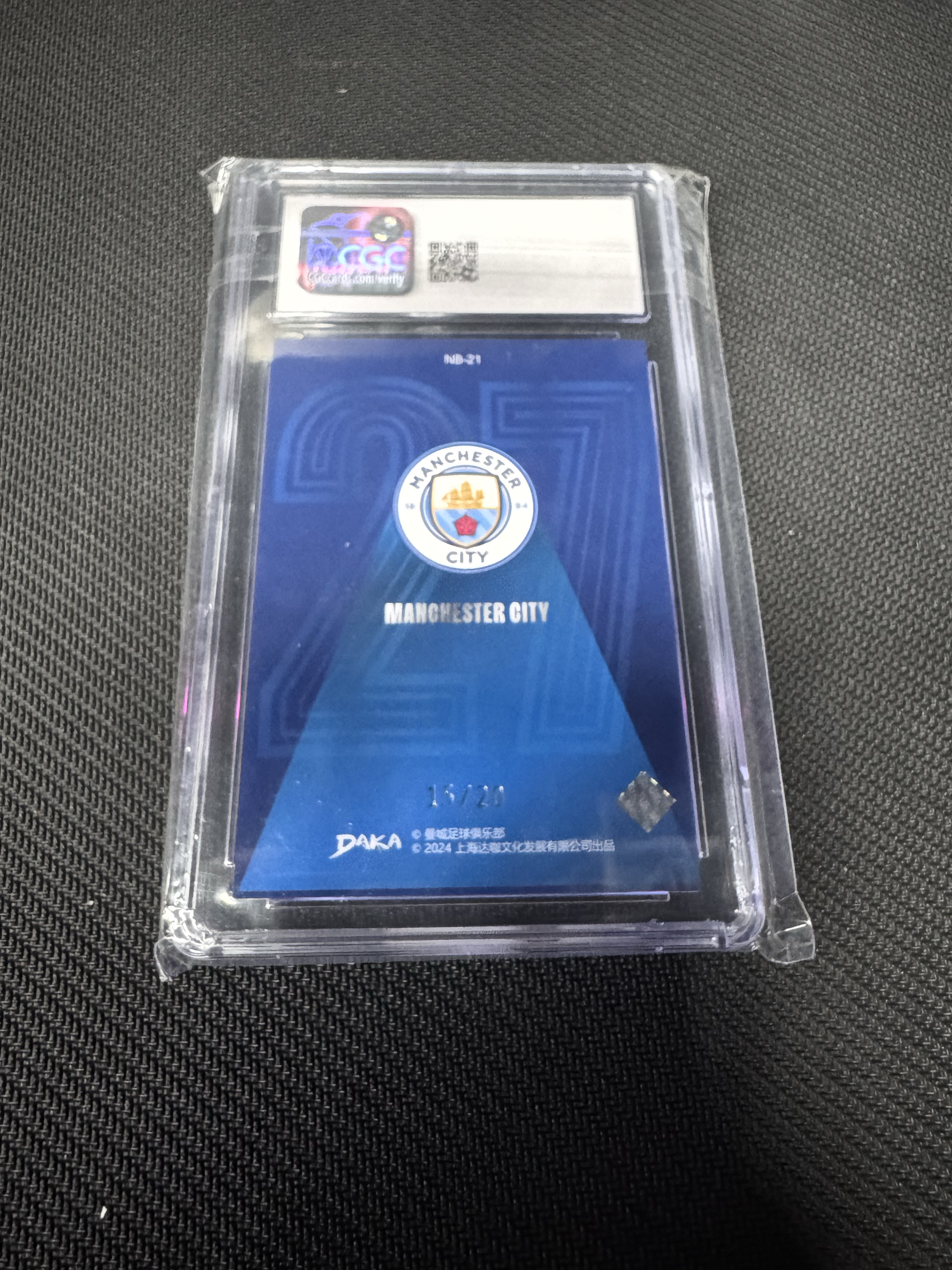 曌 2024 DAKA 曼城足球俱乐部 Matheus Nunes 曼城队盒 CGC10 努内斯 15/20编 折射 MJ001O