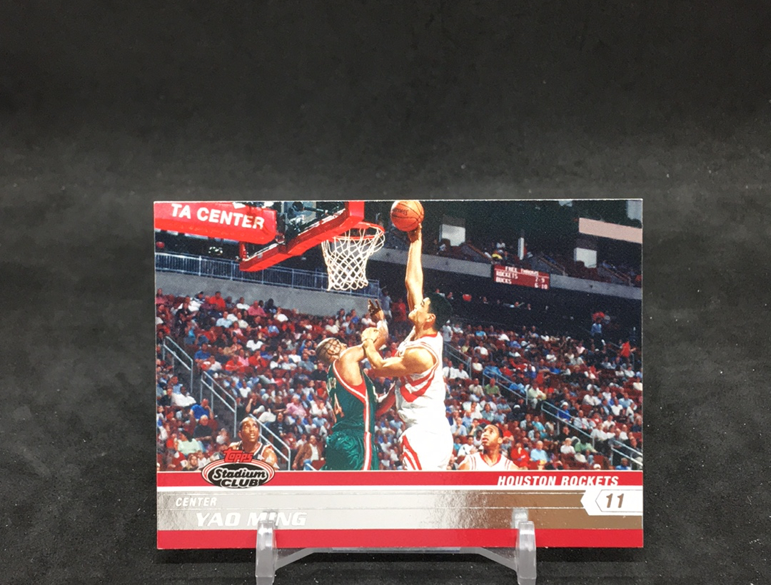 【DC拍卖】11.17 TOPPS STADIUM CLUB 名人堂名宿 中国队历史第一人 国人骄傲 小巨人 姚明