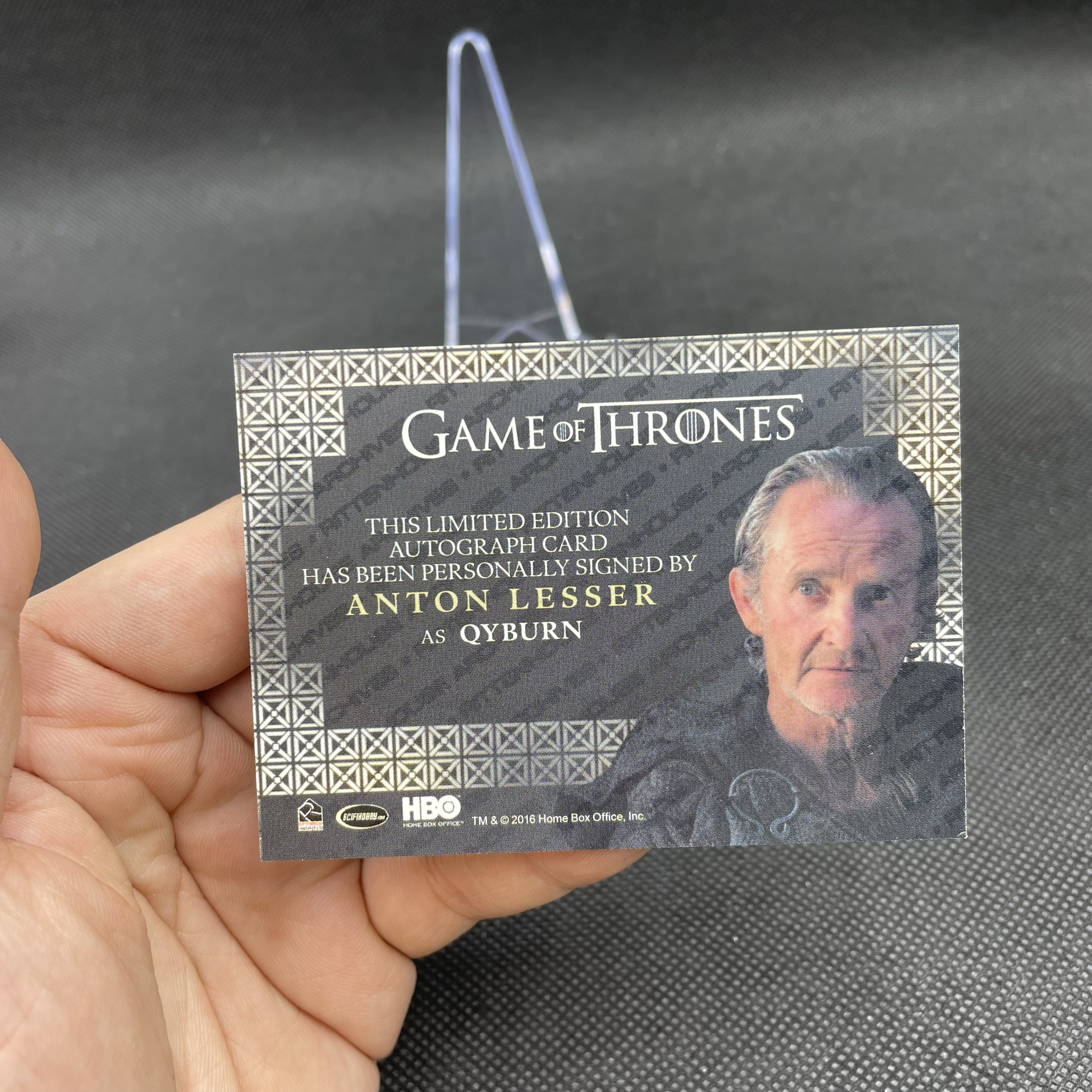 2016 HBO Game of Thrones 权力的游戏 【无界代卖】冰与火之歌 Anton Lesser 安东·莱瑟 饰演 Qyburn 大麻雀 签字 卡签 演员签字 品墨如图 不累计 吃我一掌