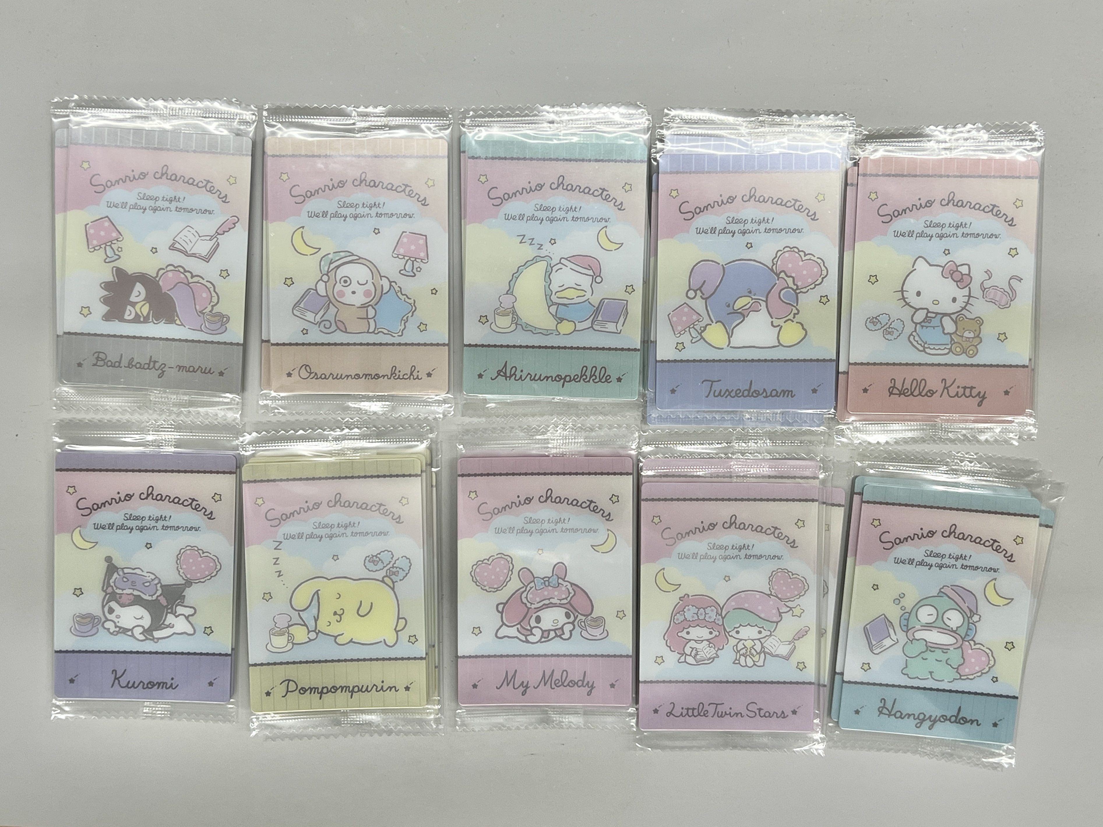 【挂机代拍】BANDAI Sanrio 万代 三丽鸥 中国限定食玩卡 凯蒂猫 库洛米 帕恰狗 40张lot 全新塑封 卡品如图