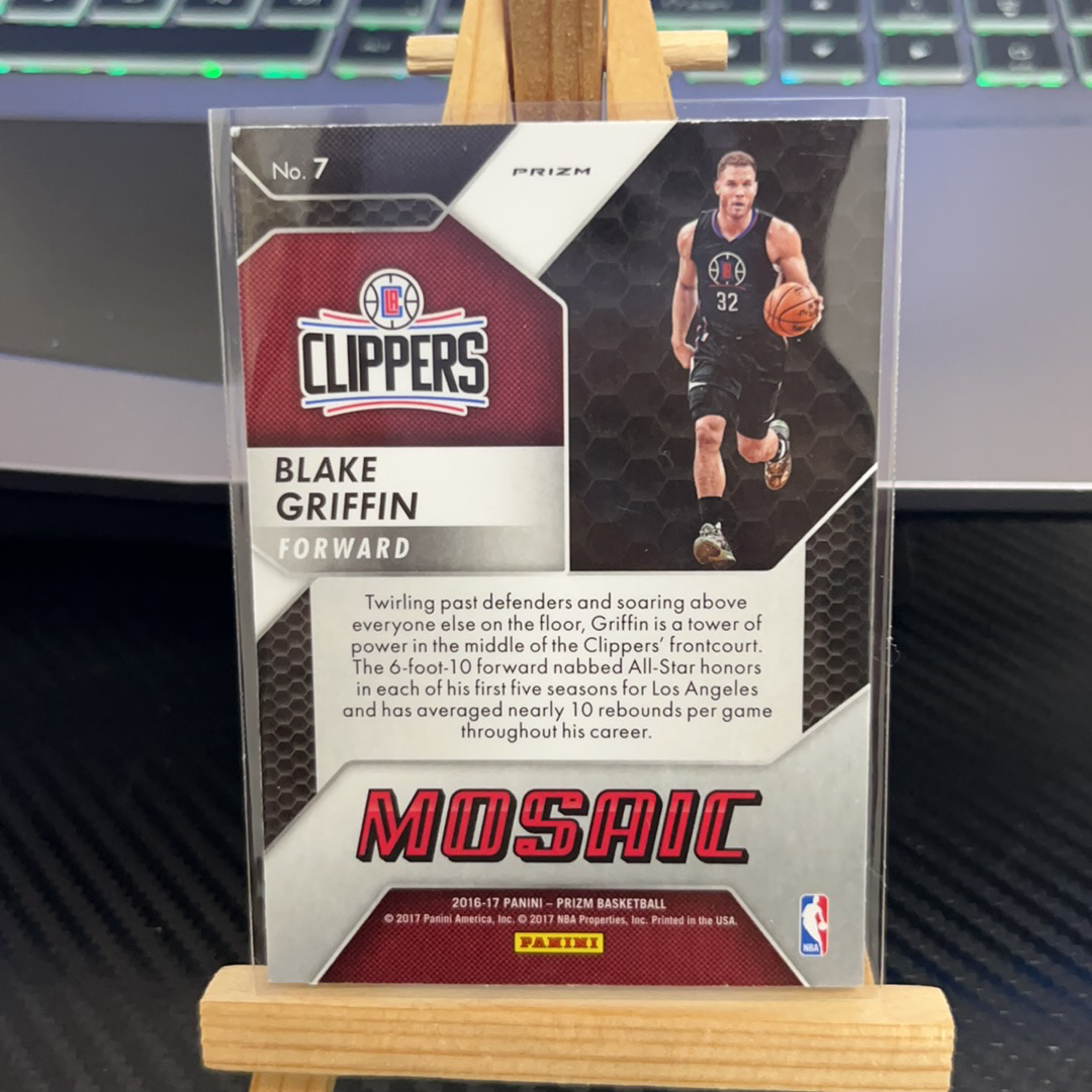 2016-17 Panini Prizm Blake Griffin 格里芬 快船 银折 折射 prizm系列 pz 卡品如图 凑图必备 值得收藏!免费代卖!
