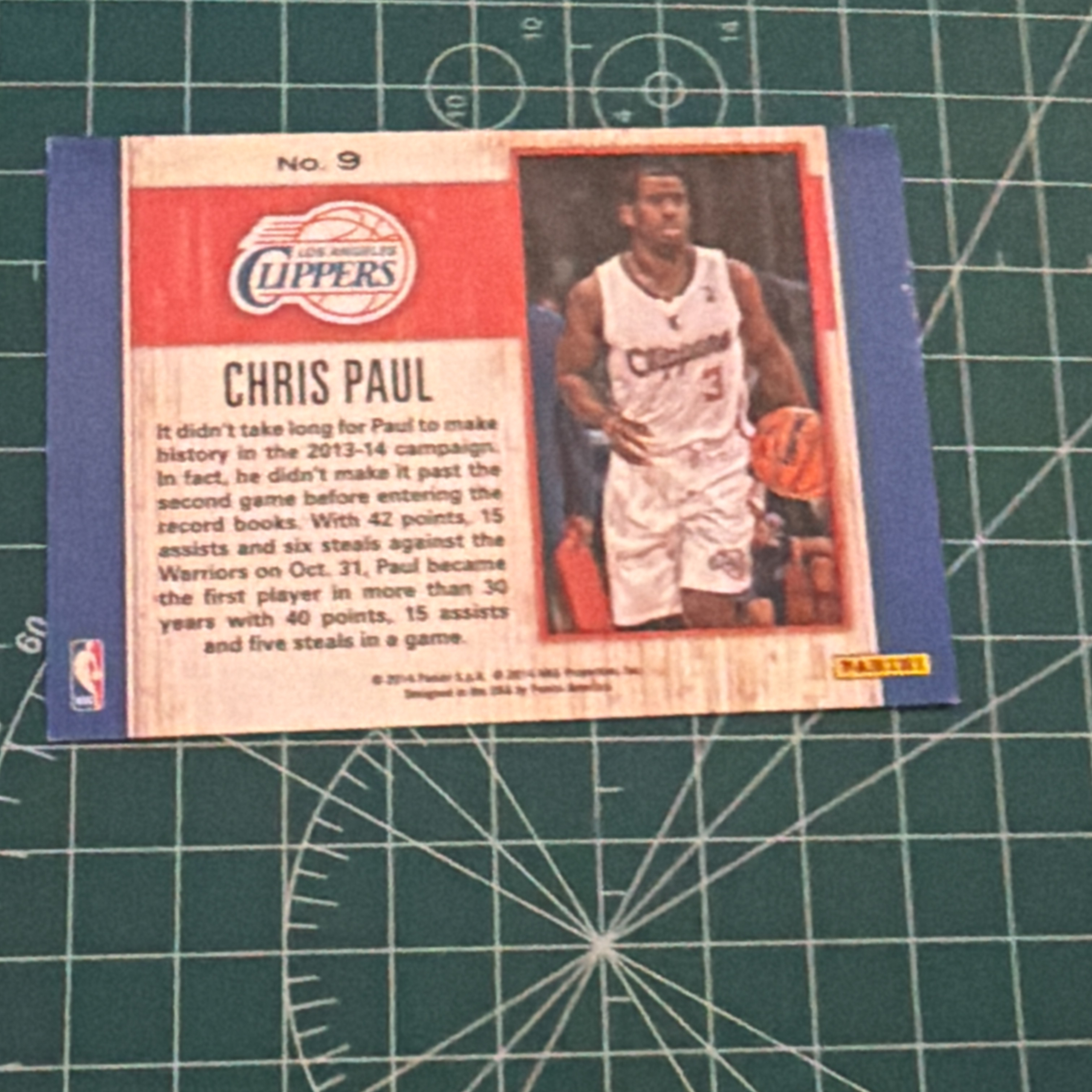 2014-15 Panini S.p.A Chris Paul 中雅图/中亚图 克里斯保罗 CP3 横版特卡 数据 伟大时刻 Moments of Greatness 闪卡 老卡 绝版卡 稀有大比例